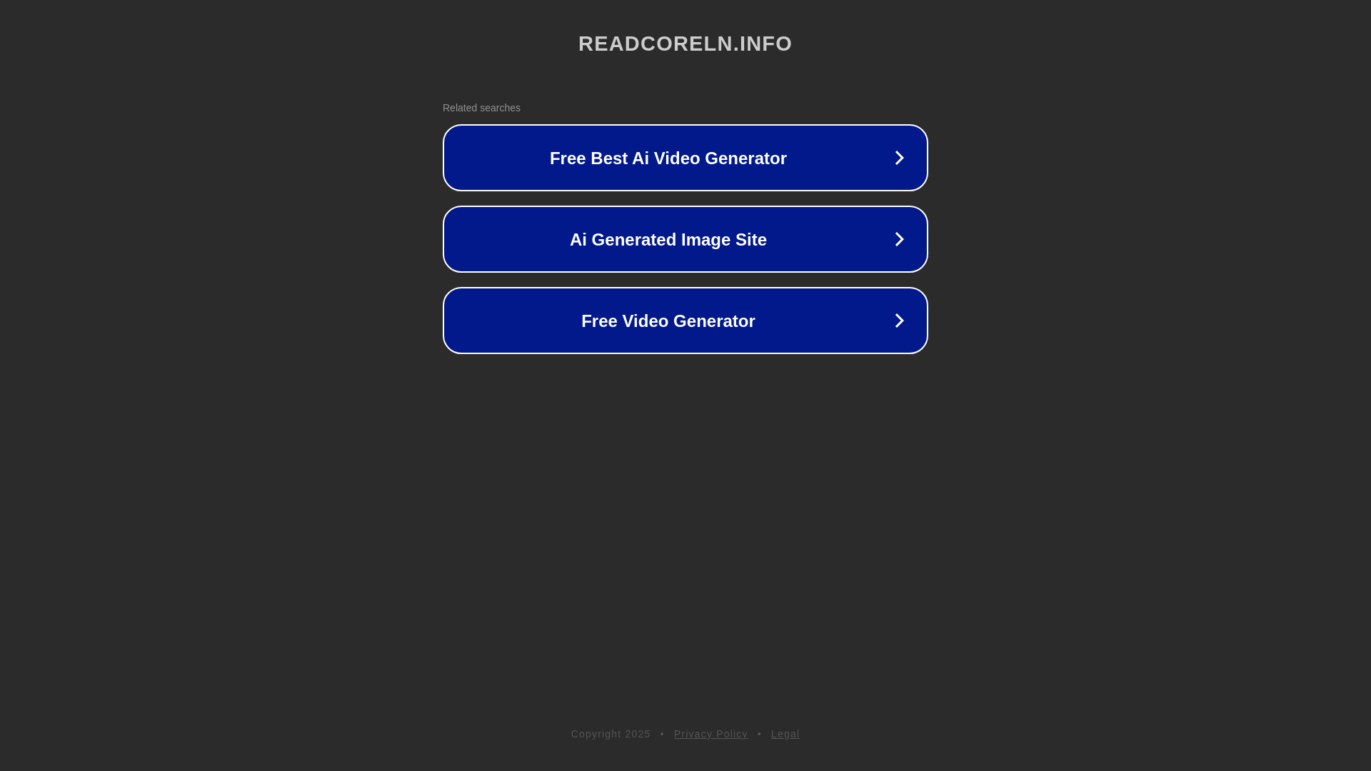 website screenshot of https://readcoreln.info/
