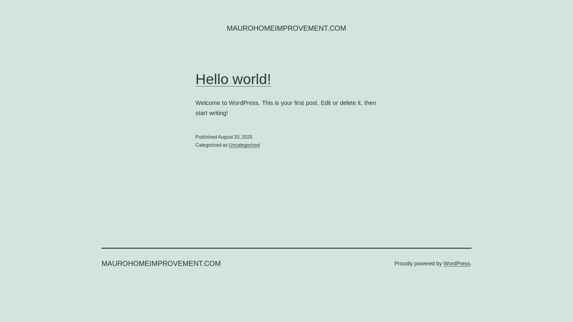 website screenshot of https://maurohomeimprovement.com/