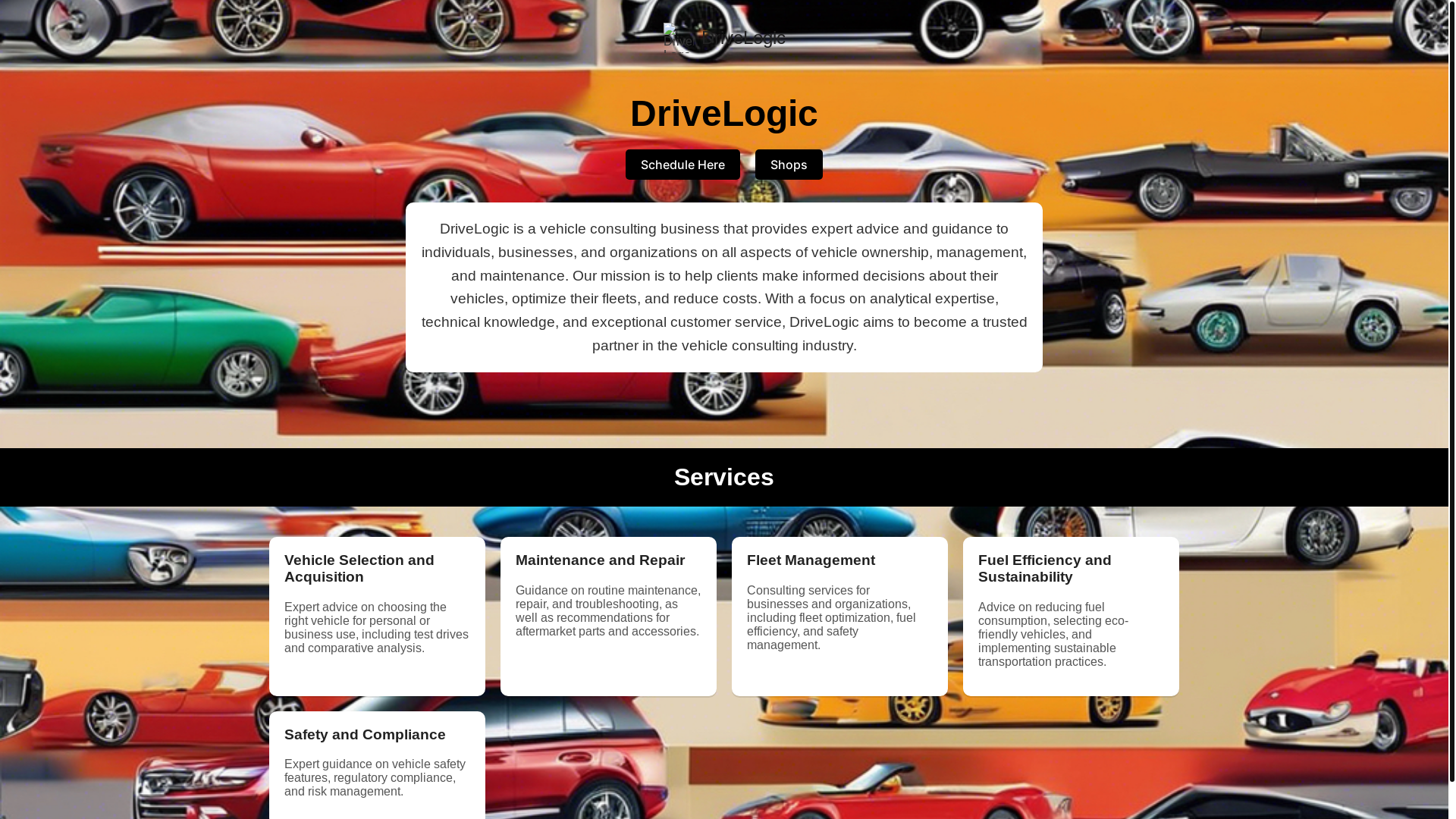 website screenshot of https://drivelogic.org/