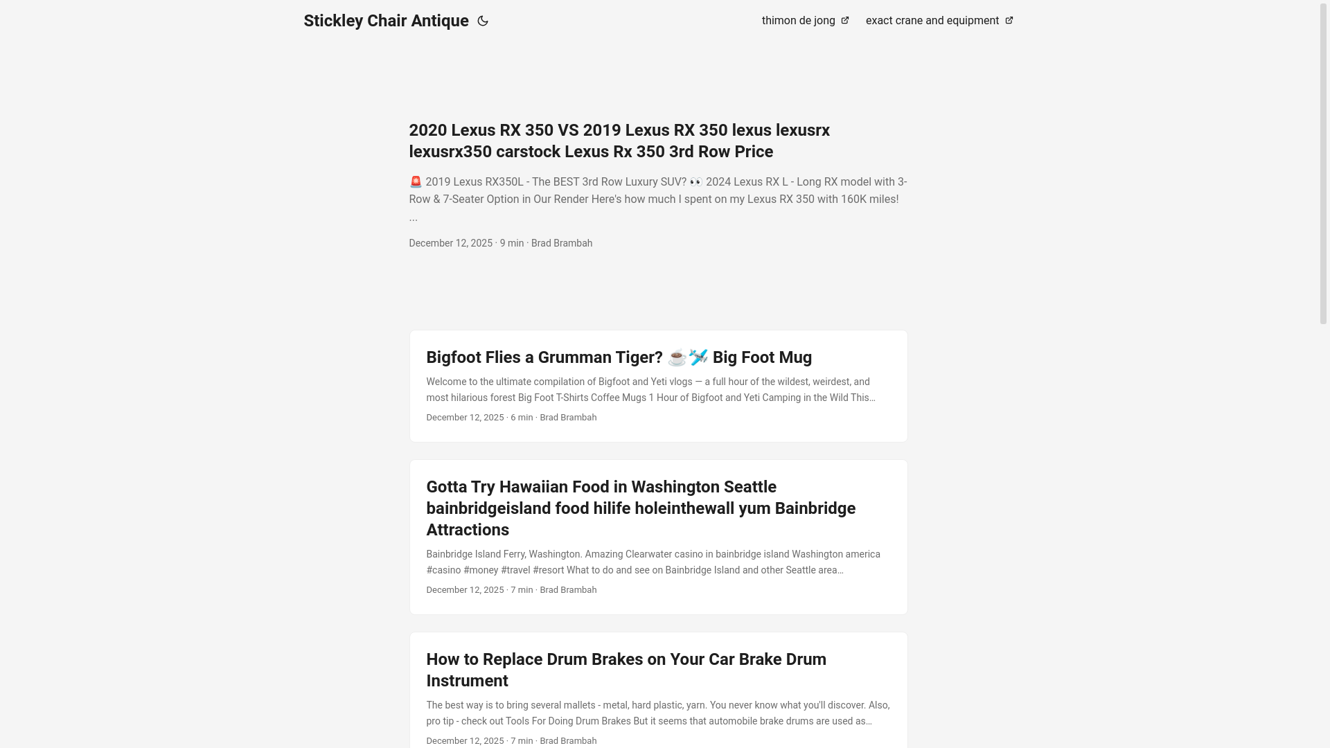 website screenshot of https://stickleychairantique.pages.dev/