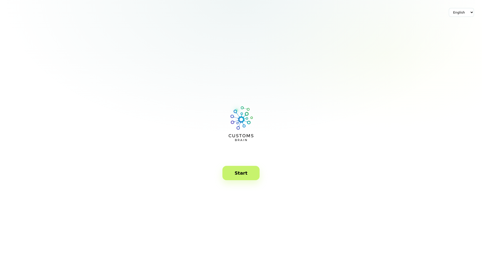 website screenshot of https://customsbrainai.com/