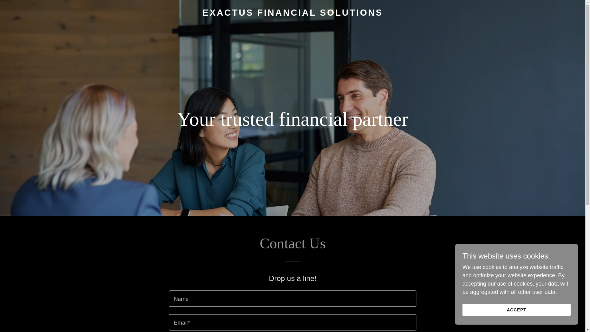 website screenshot of https://exactusfs.com/