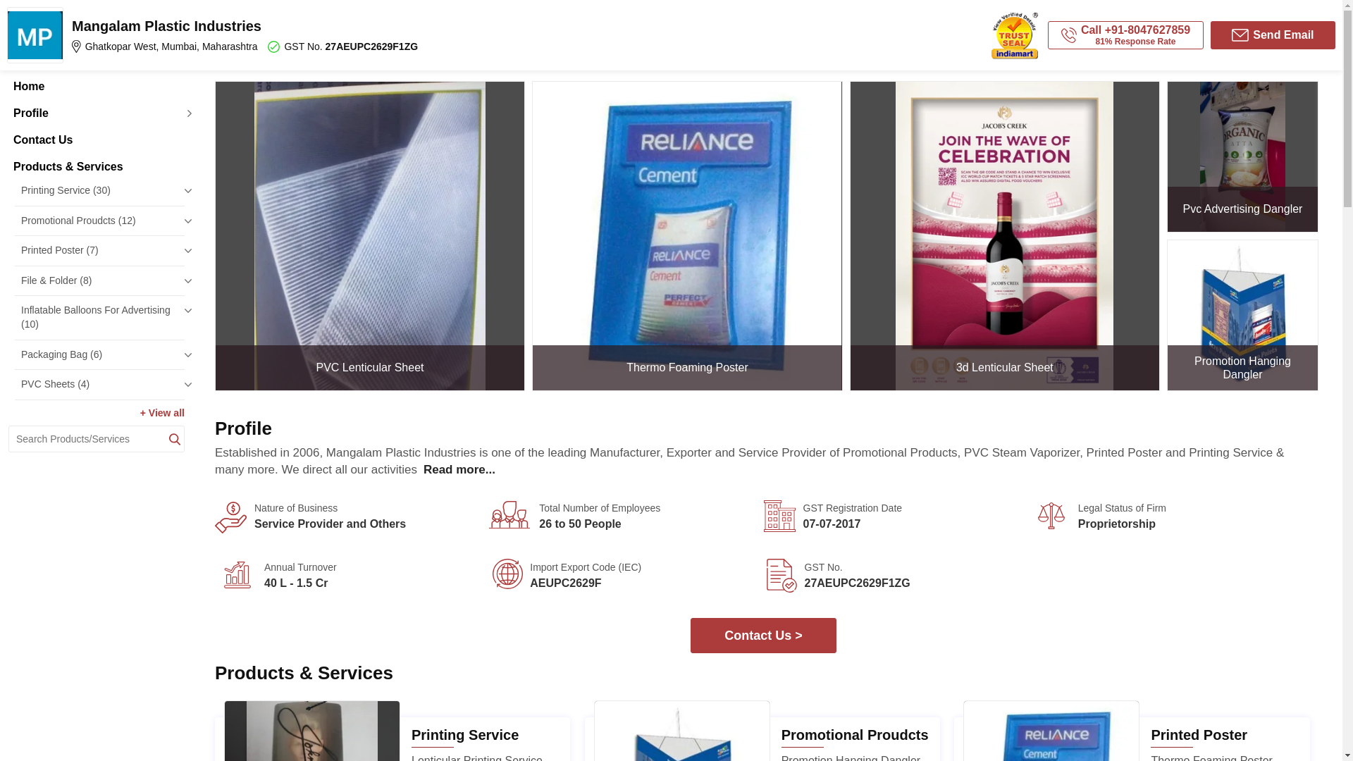 website screenshot of https://thermoforming3dlenticularposter.com/