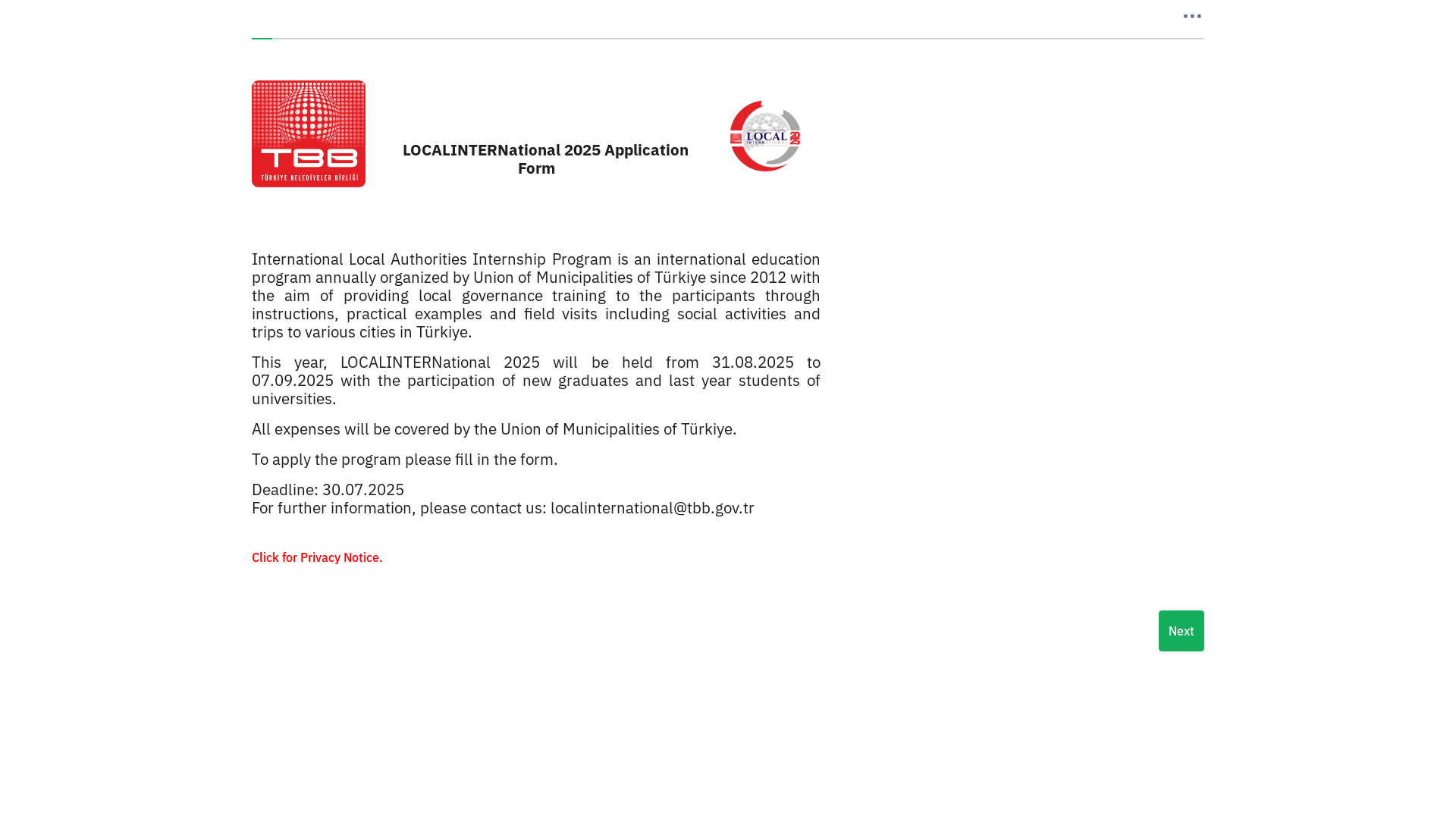 website screenshot of https://anket.tbb.gov.tr/limesurvey/index.php/249855?lang=en