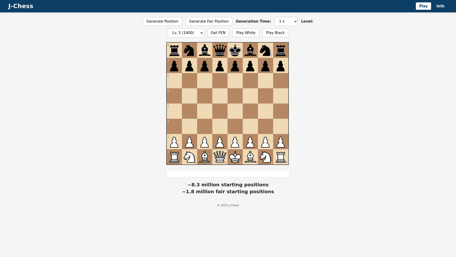 website screenshot of https://j-chess.org/
