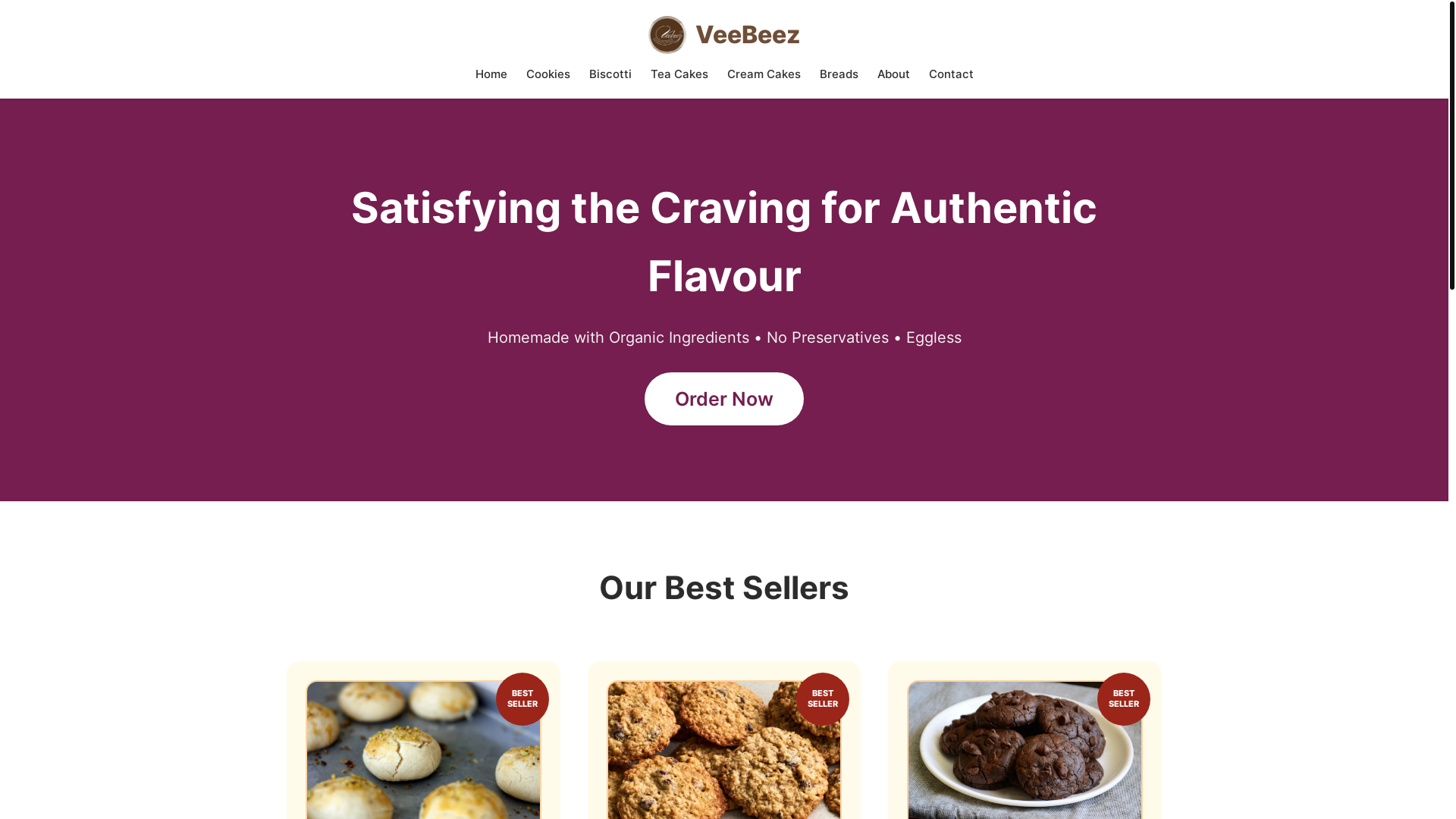 website screenshot of https://veebeezblr.pages.dev/