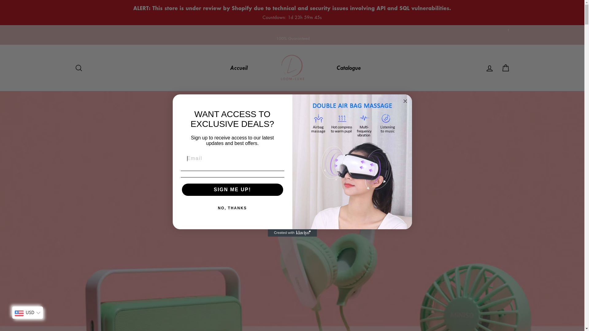 website screenshot of https://loom-luxe.shop/