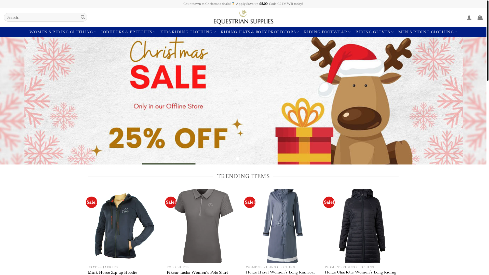 website screenshot of http://www.equinobleshop.com/