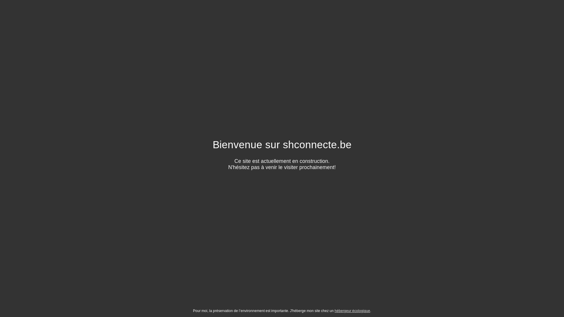 website screenshot of https://shconnecte.be/
