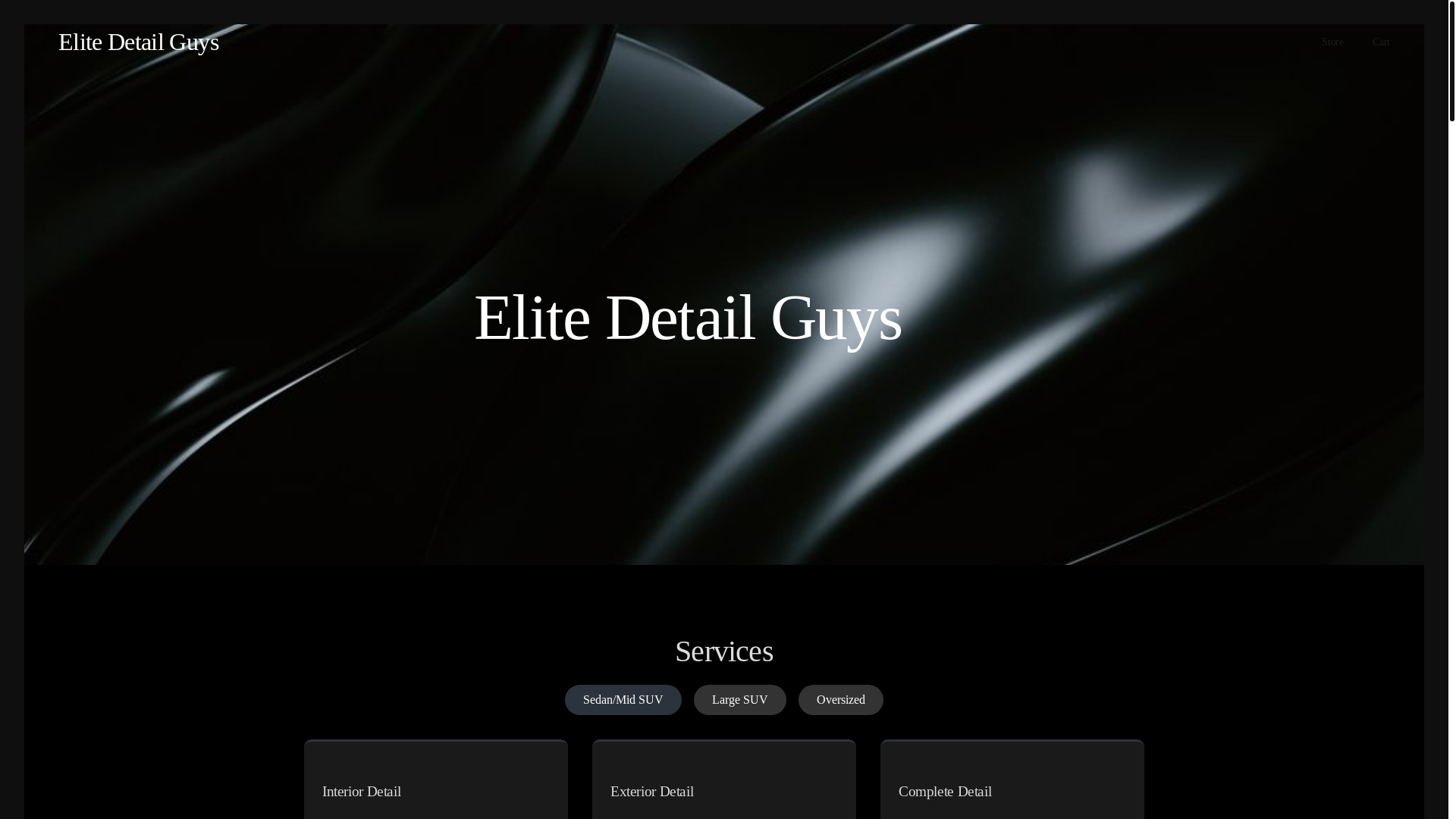 website screenshot of https://elitedetailguys.com/