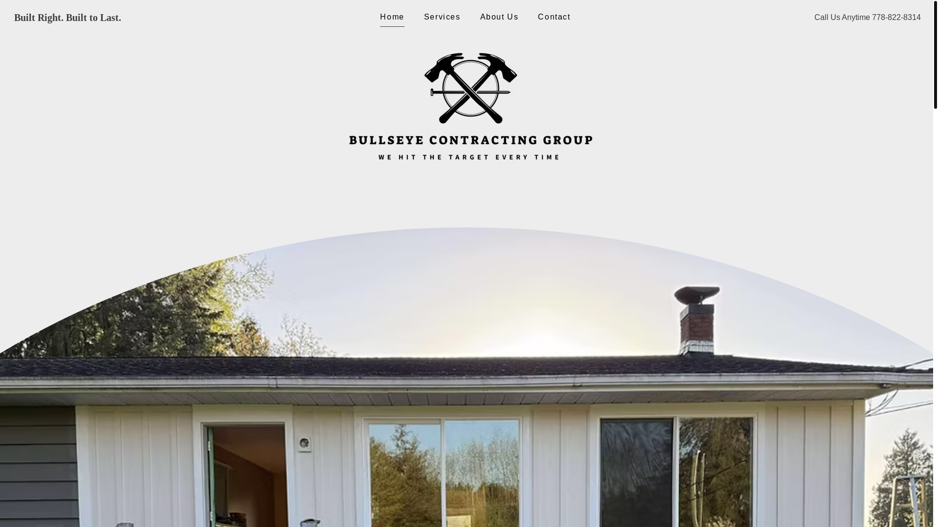 website screenshot of https://bullseyecontractinggroup.ca/