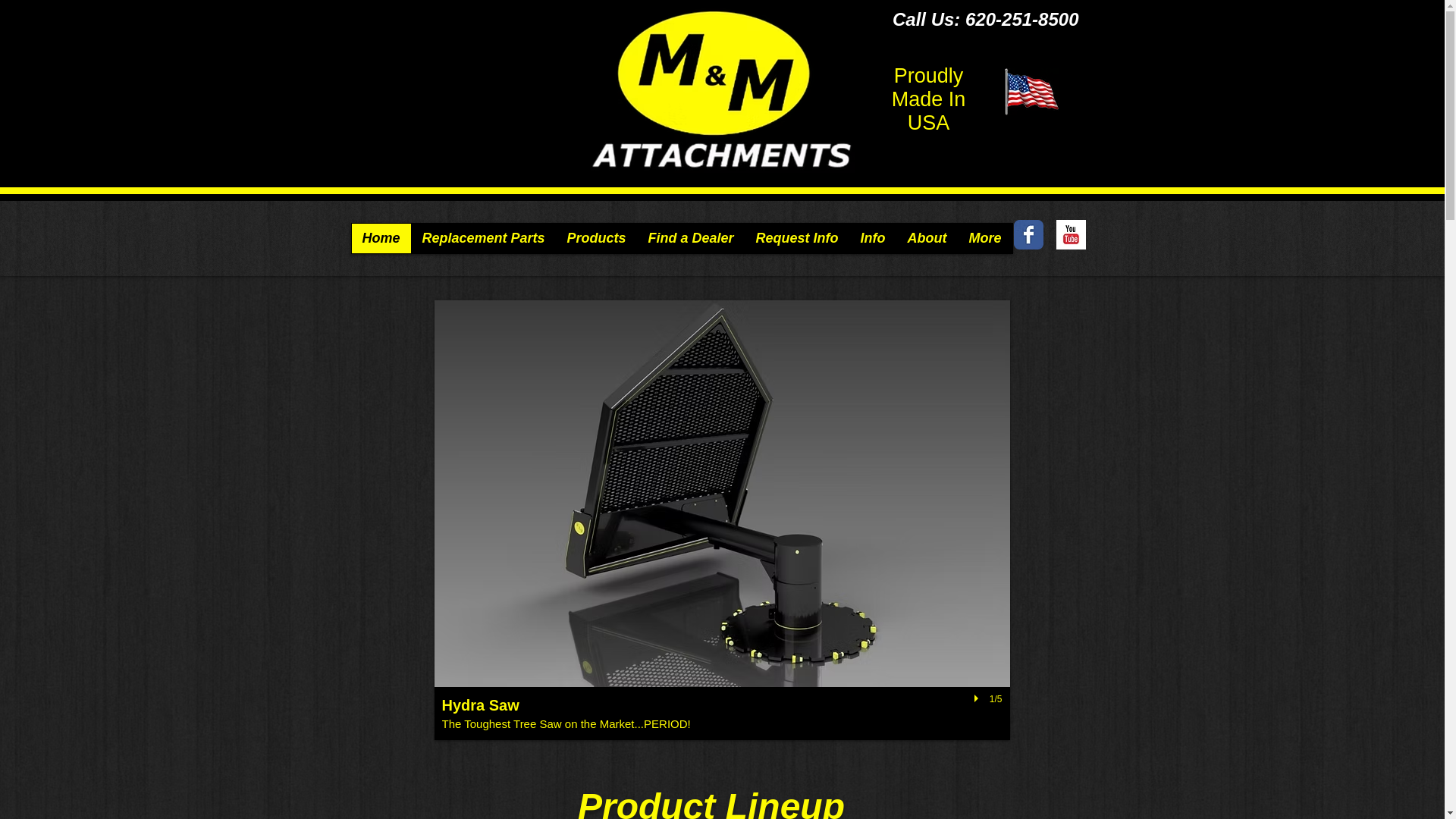 website screenshot of https://mmattachments.com/