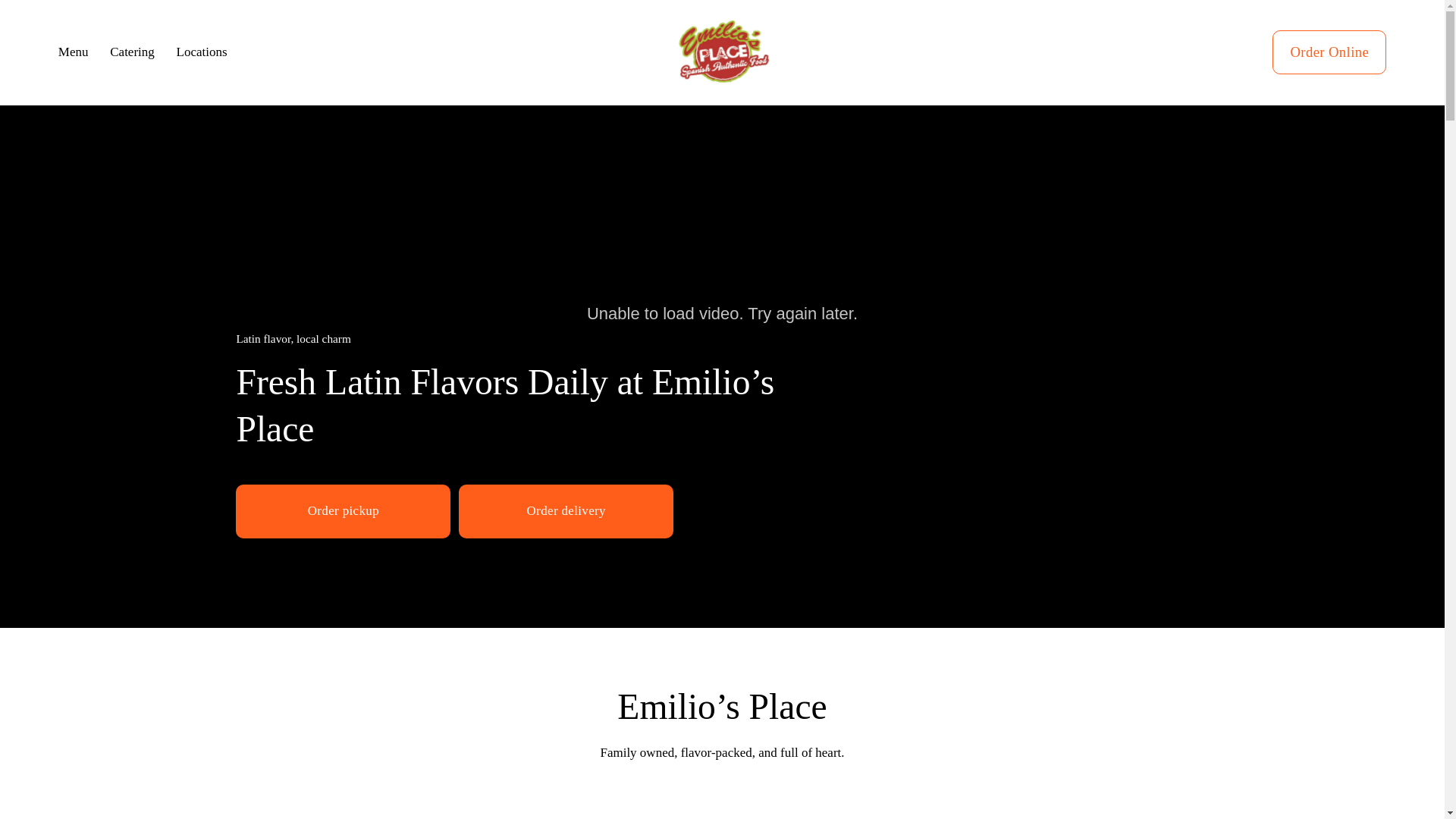 website screenshot of https://emilios-place.com/