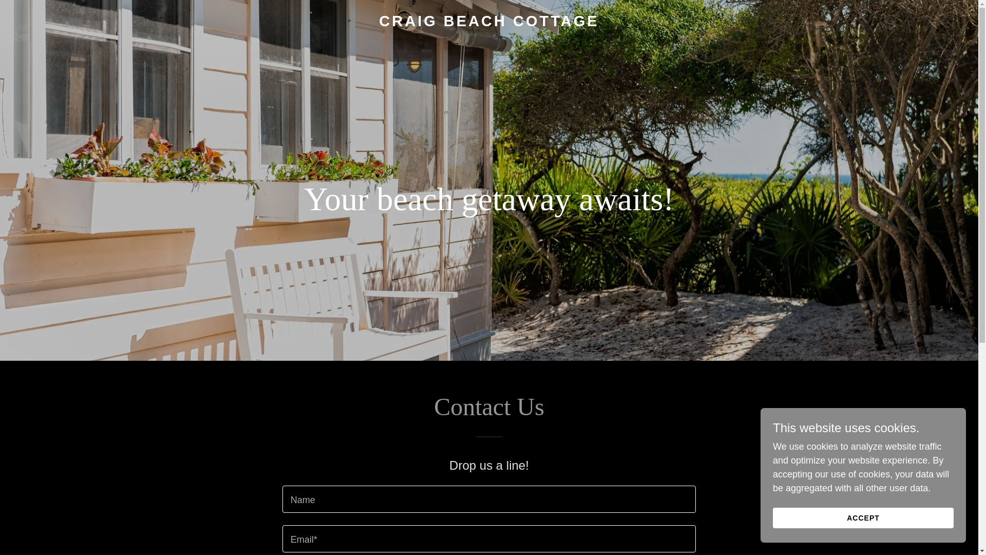 website screenshot of https://craigbeachcottage.com/