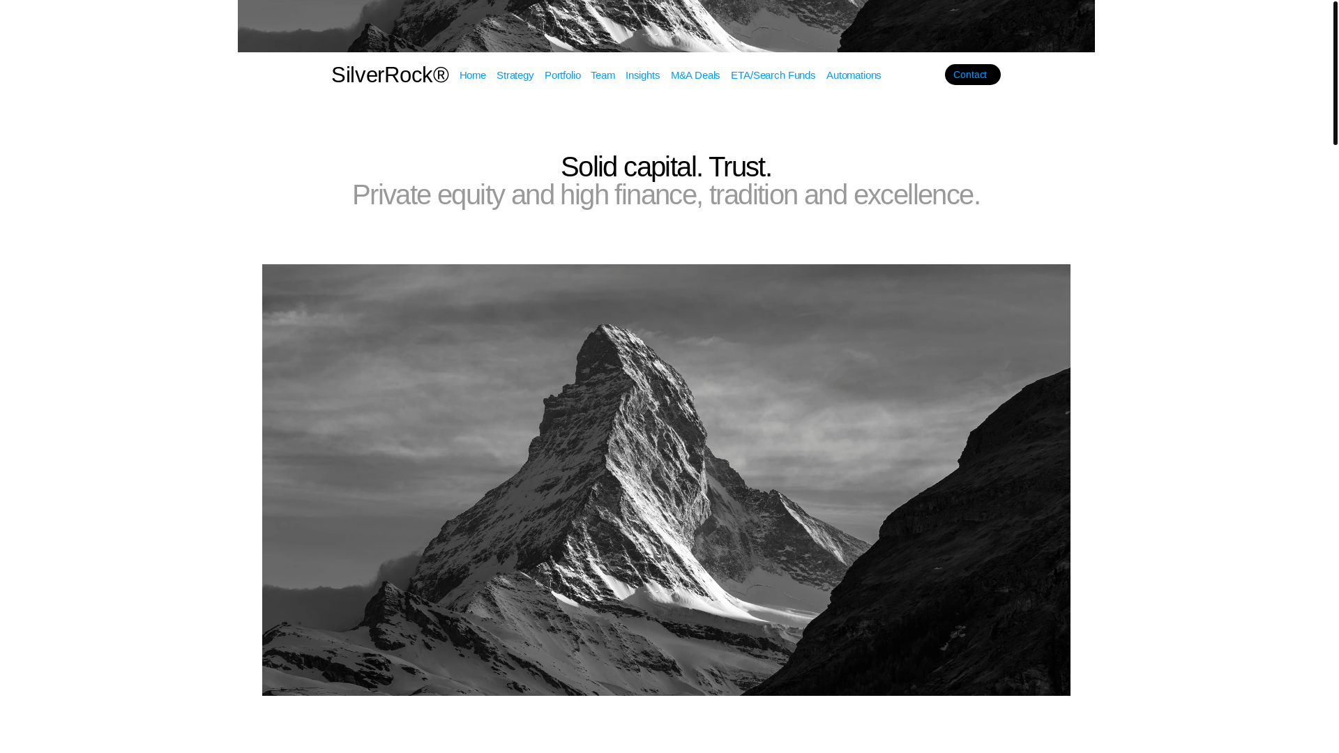 website screenshot of https://silverrockcapitalholdings.com/