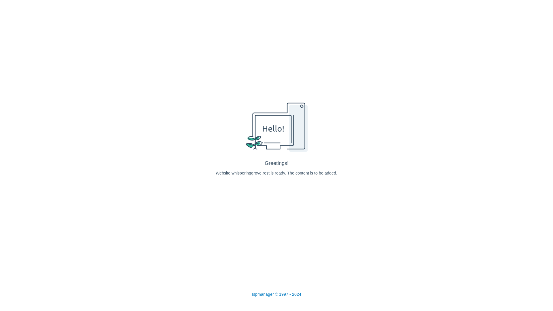 website screenshot of https://whisperinggrove.rest/