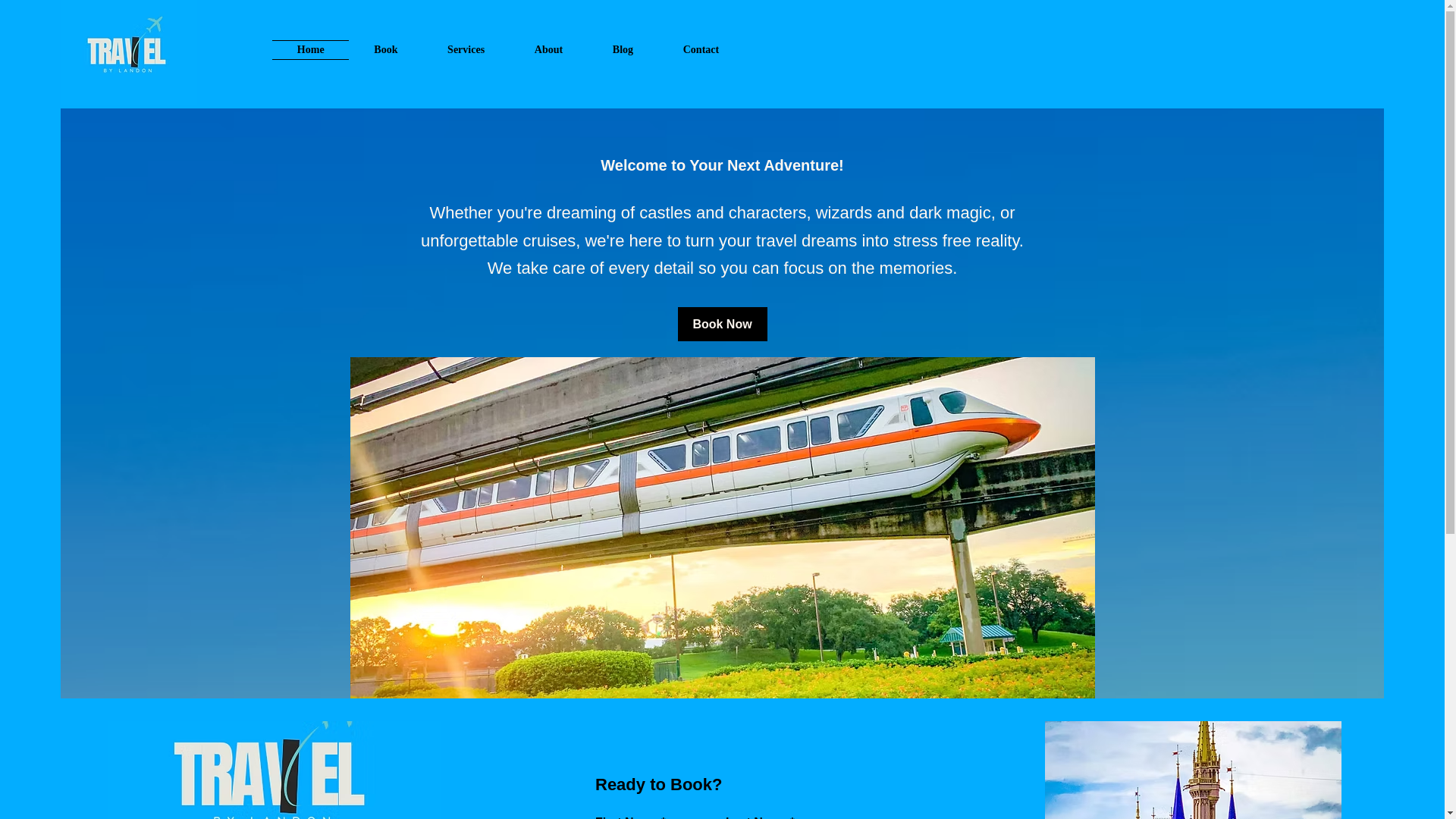 website screenshot of https://travelbylandon.com/