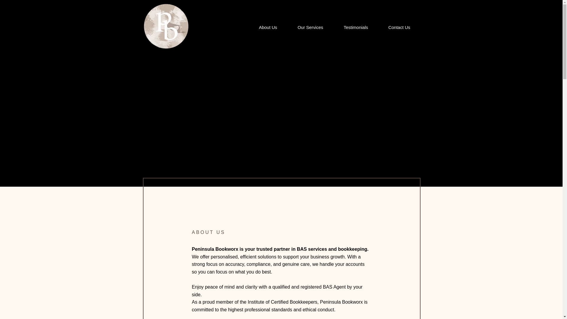 website screenshot of https://peninsulabookworx.com.au/
