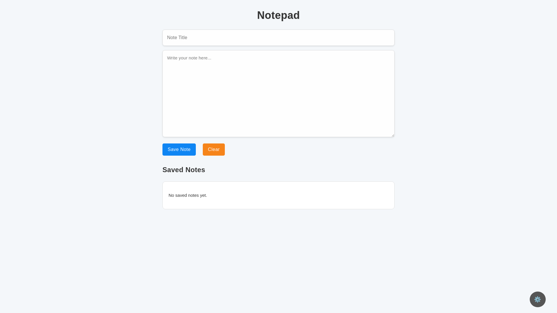 website screenshot of https://basicnotepad.pages.dev/