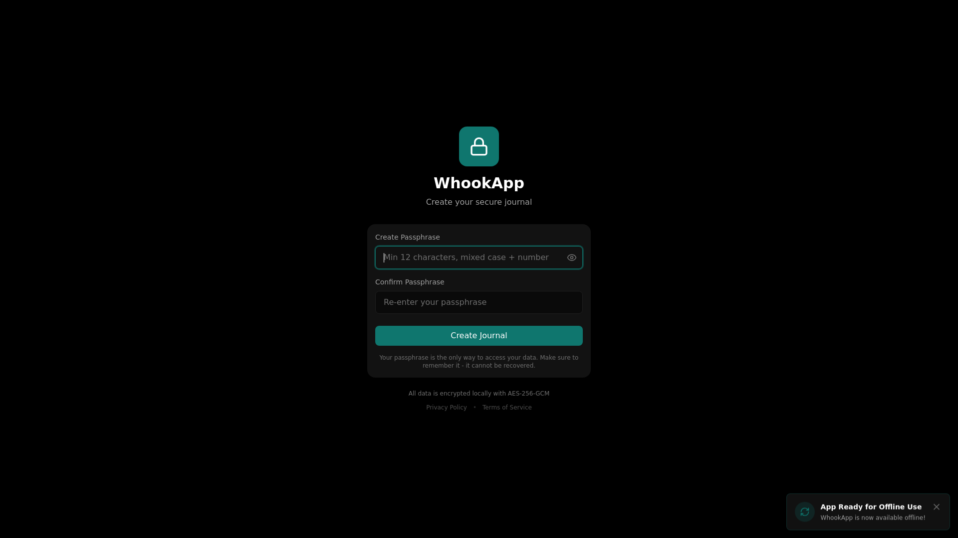 website screenshot of https://whookapp.pages.dev/