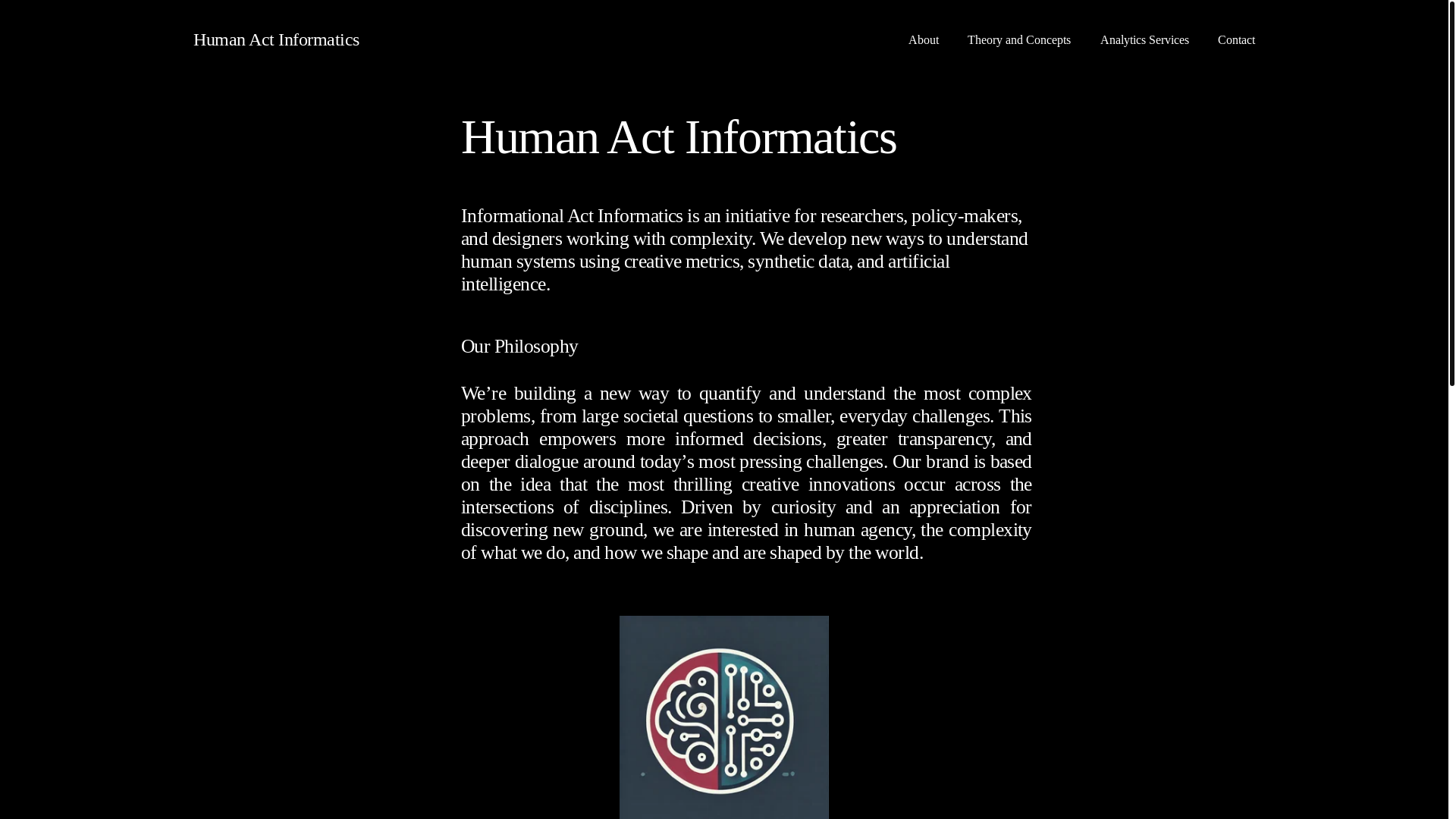 website screenshot of https://humanactinformatics.com/