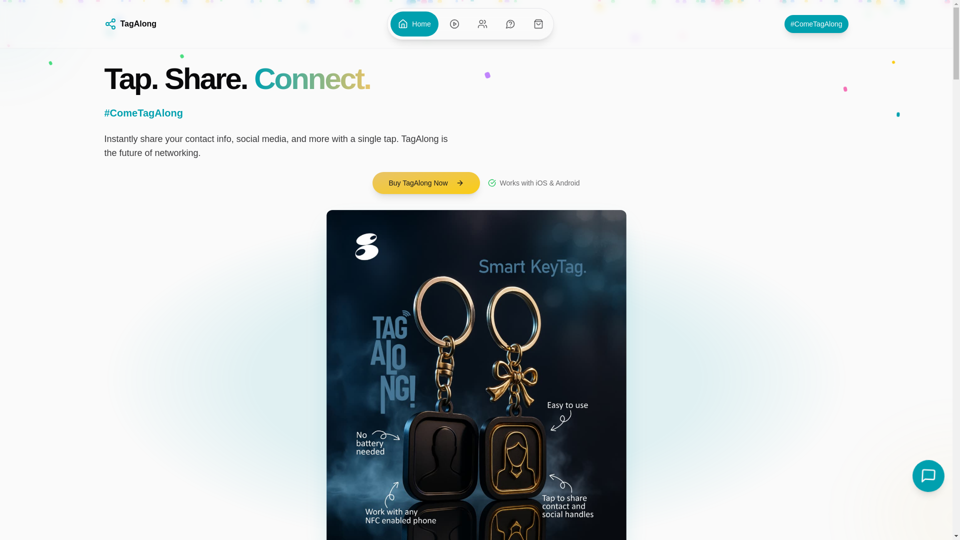 website screenshot of https://cometagalong.ng/