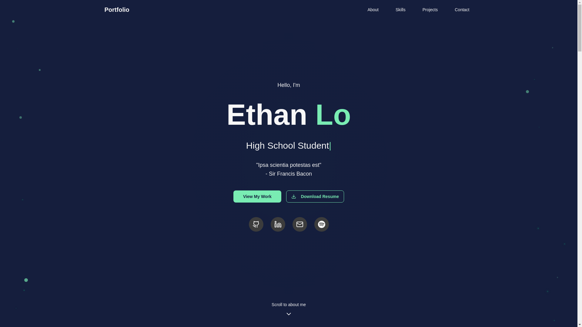 website screenshot of https://ethan-lo.com/