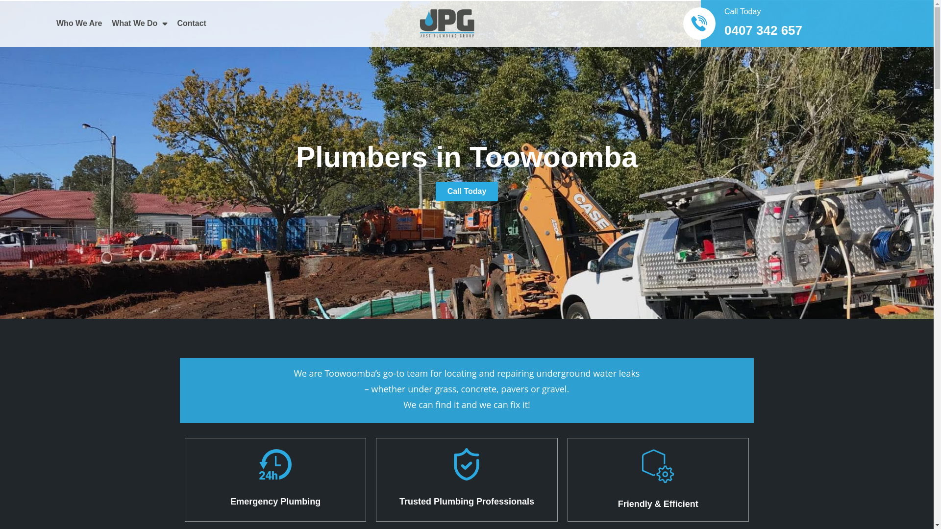 website screenshot of https://justplumbinggroup.com.au/