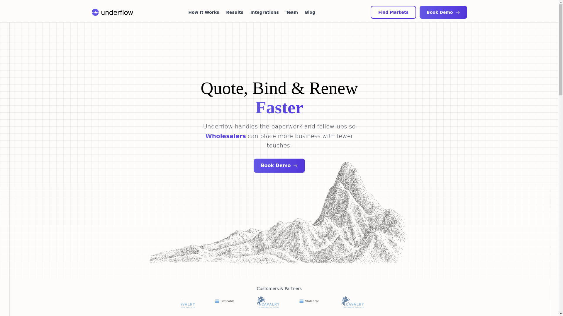 website screenshot of https://underflowconnects.buzz/