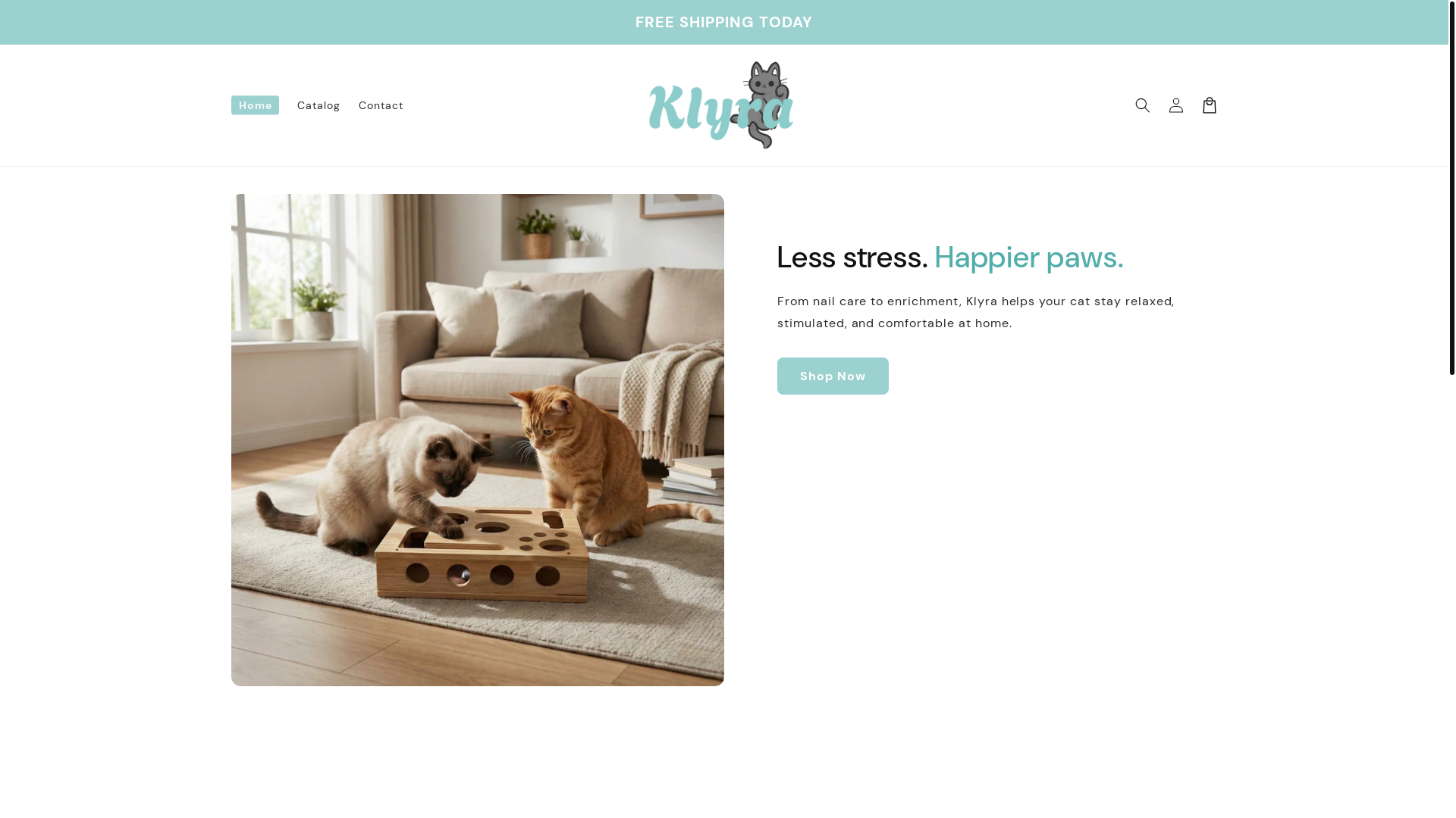 website screenshot of https://klyra-shop.com/