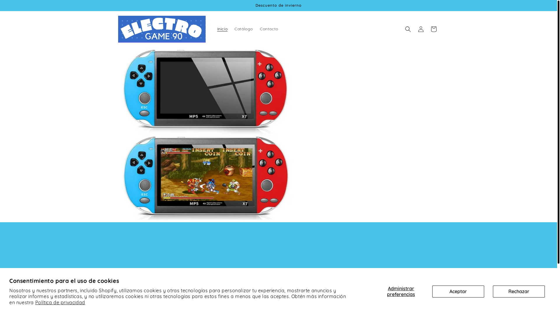 website screenshot of https://electrogame90.shop/
