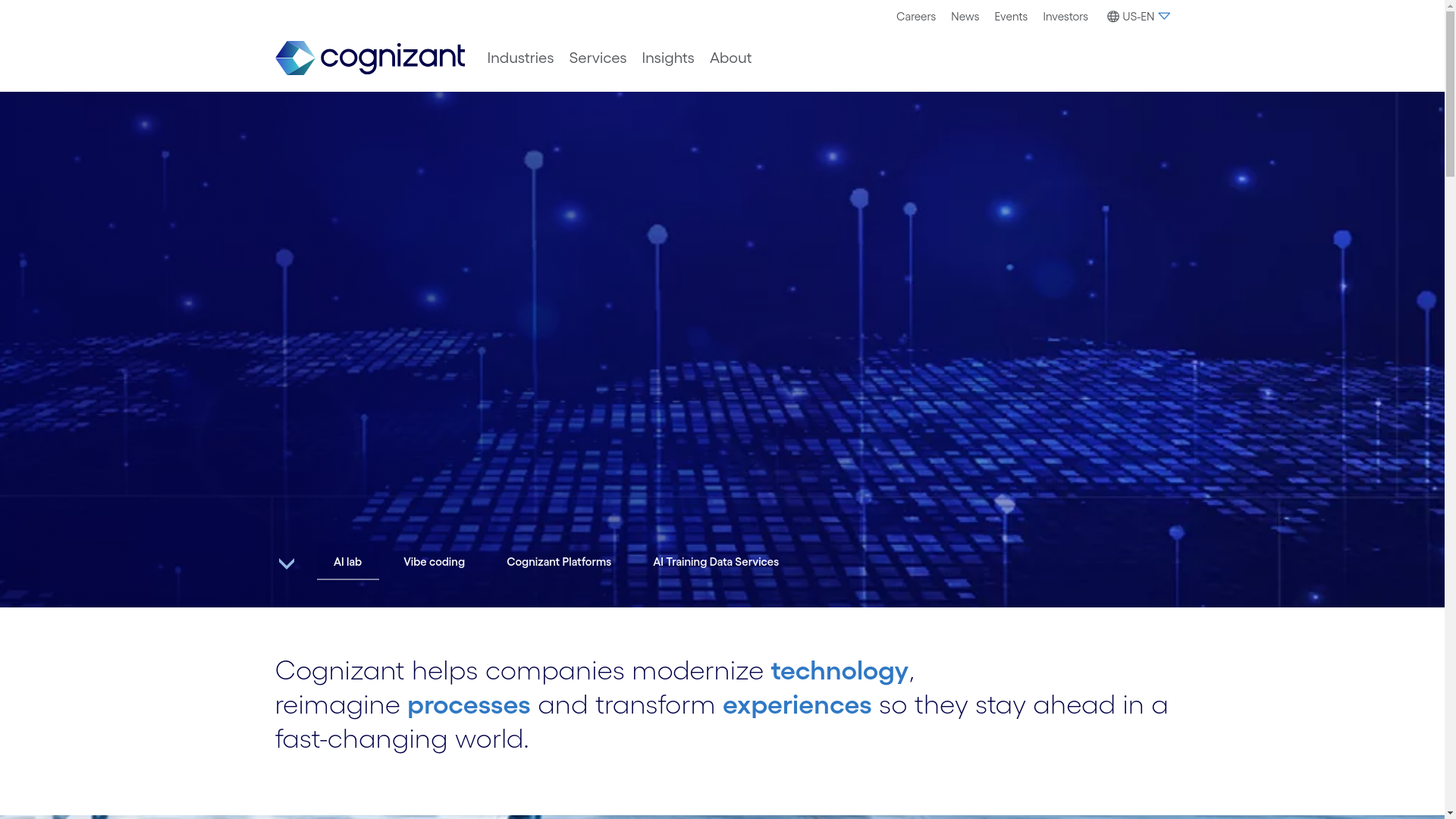 website screenshot of https://contracts-cognizant.com/
