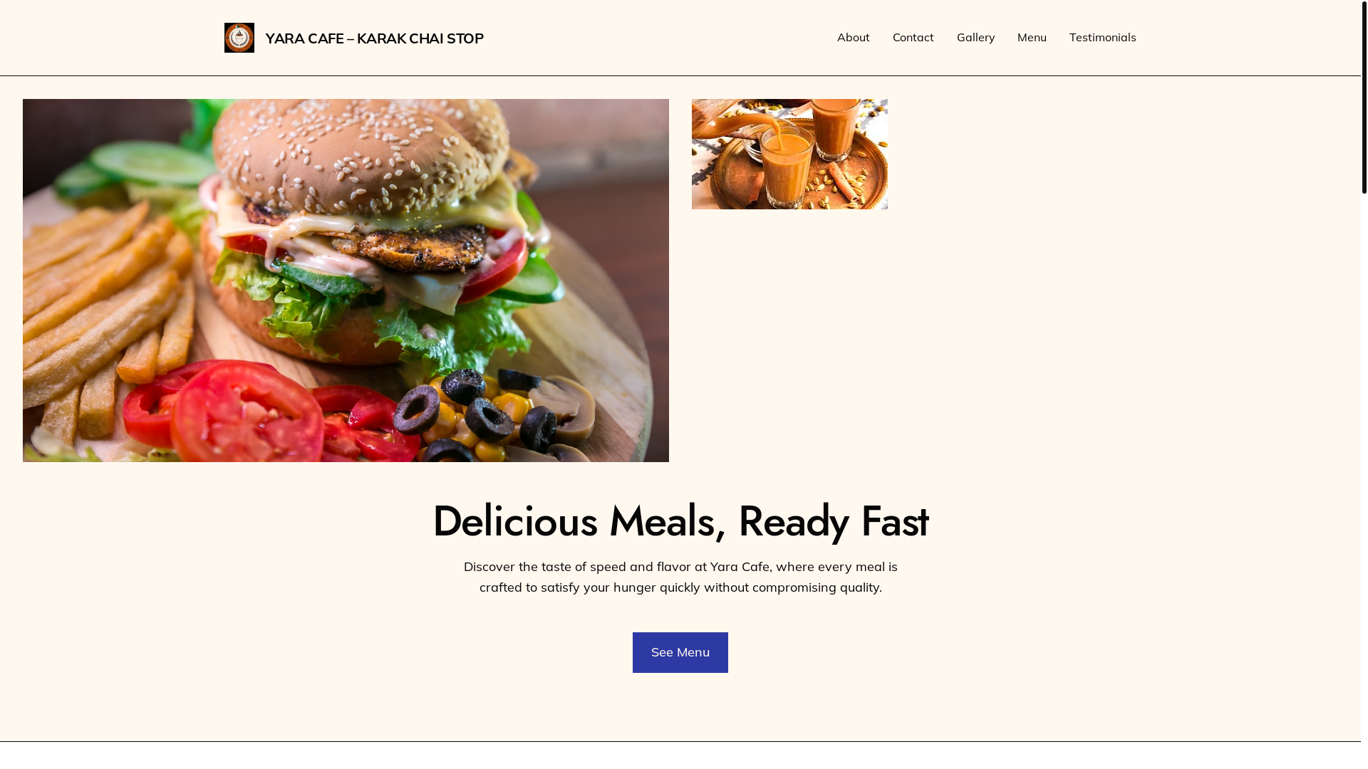 website screenshot of https://yaracafe.online/