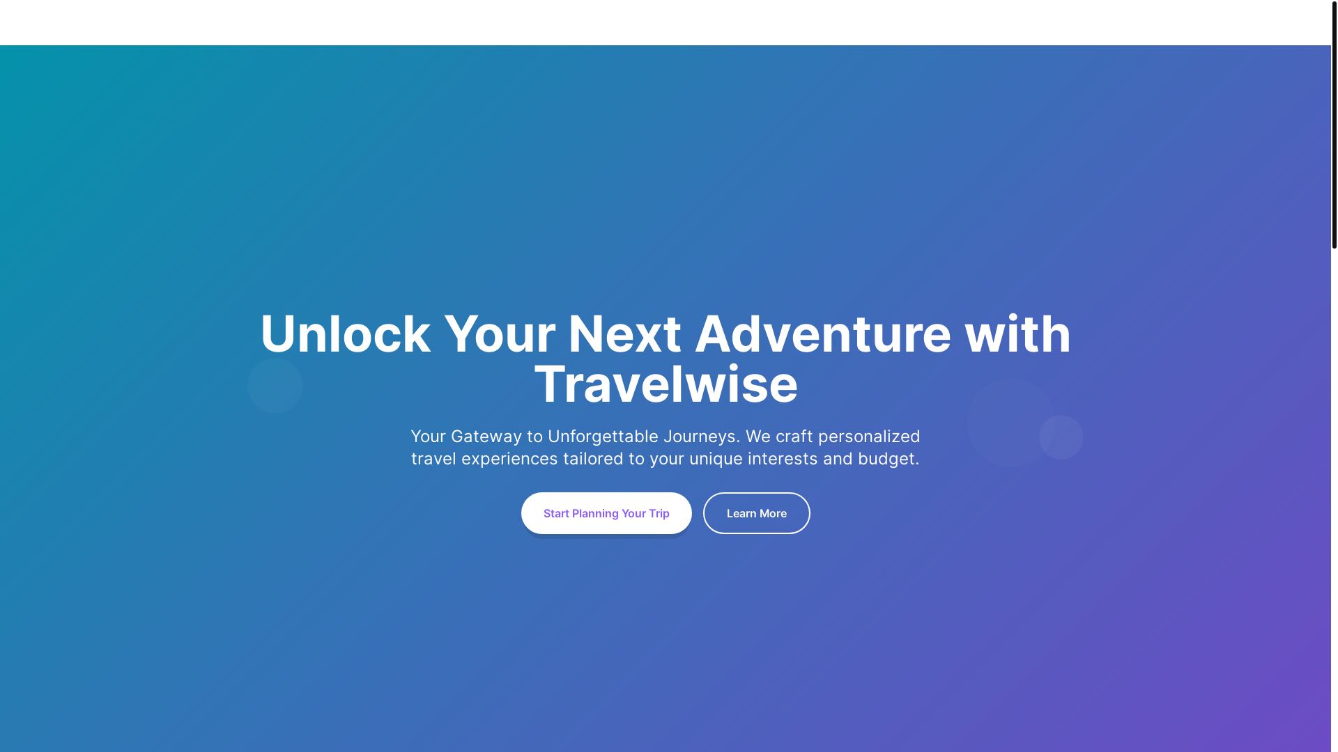 website screenshot of https://travelwiserd.store/