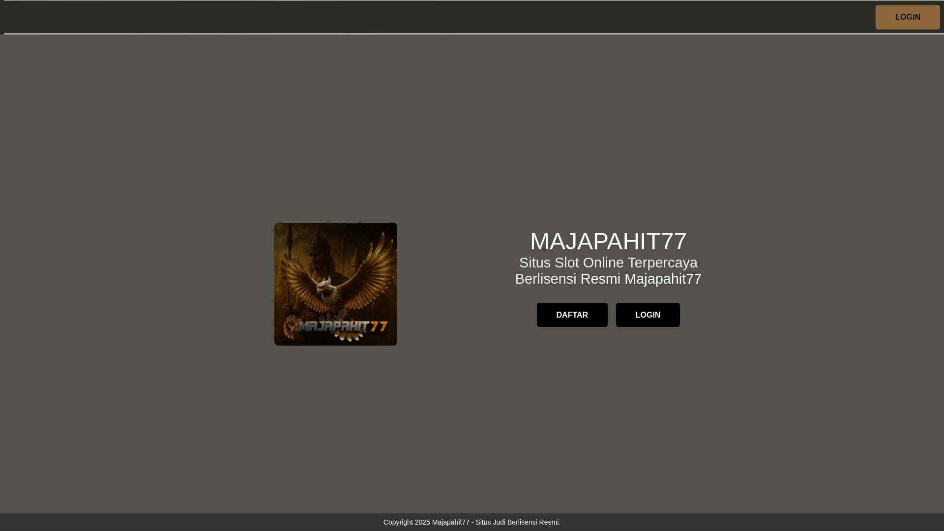 website screenshot of https://majapahit77.pages.dev/