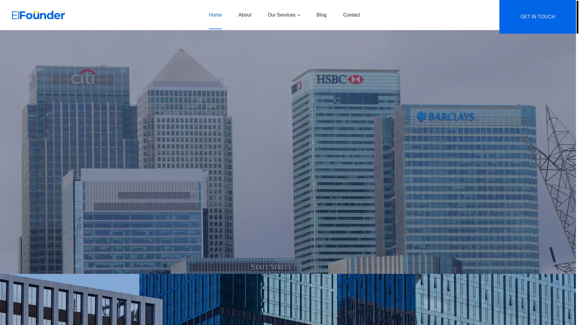 website screenshot of https://www.elfounder.eu/