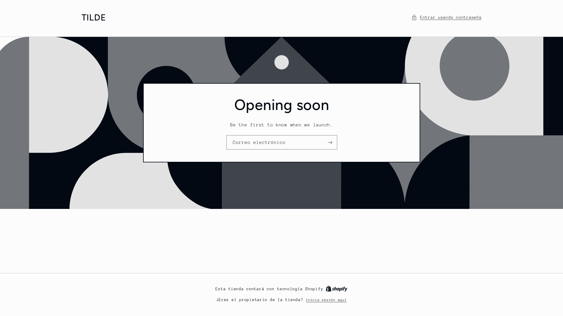 website screenshot of https://tildeconcept.com/