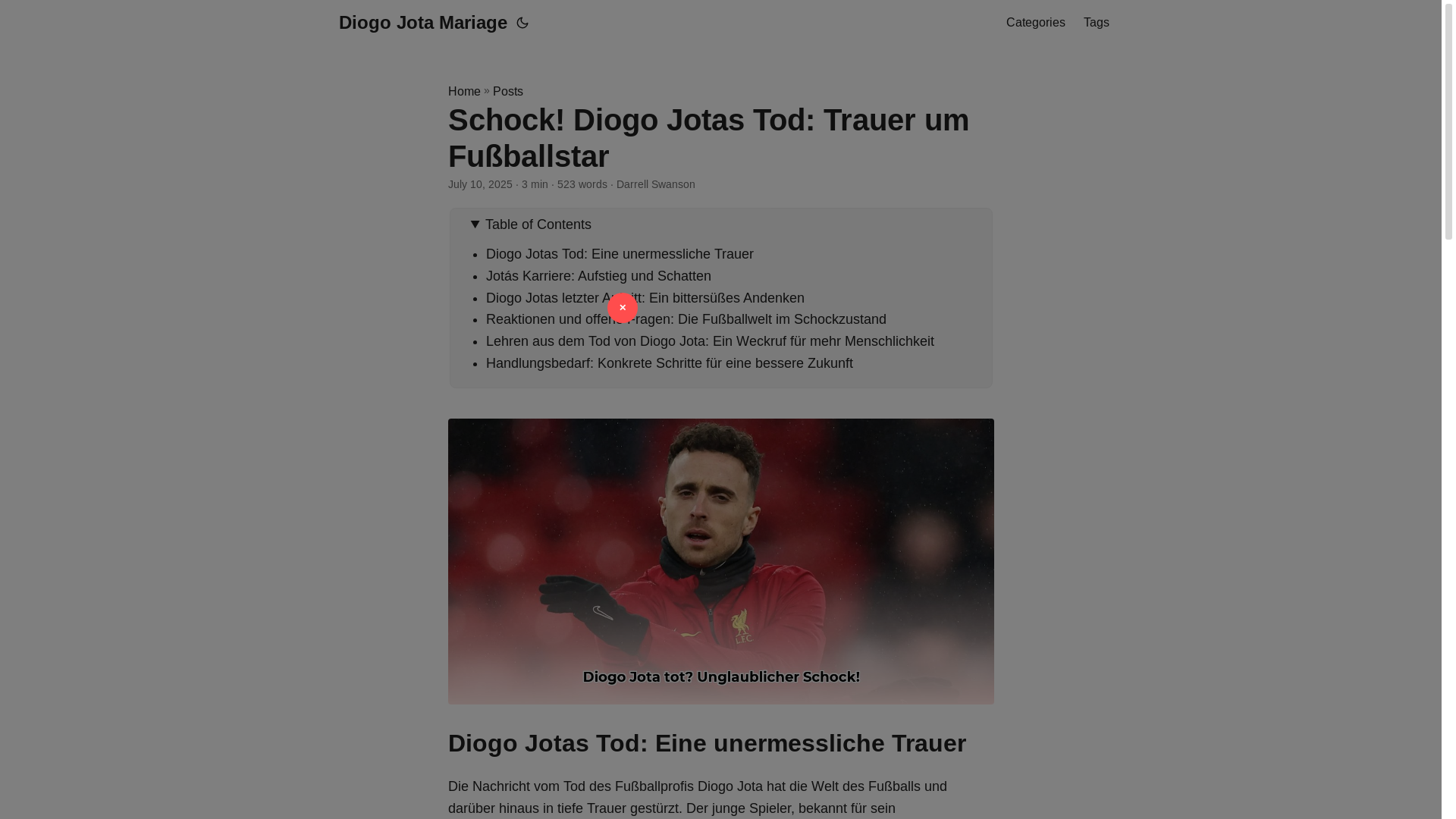 website screenshot of https://diogo-jota-mariage.pages.dev/