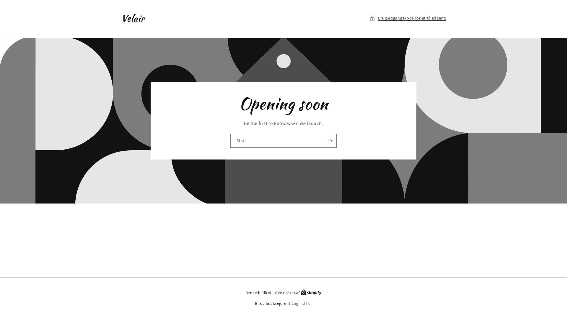 website screenshot of https://velair.dk/