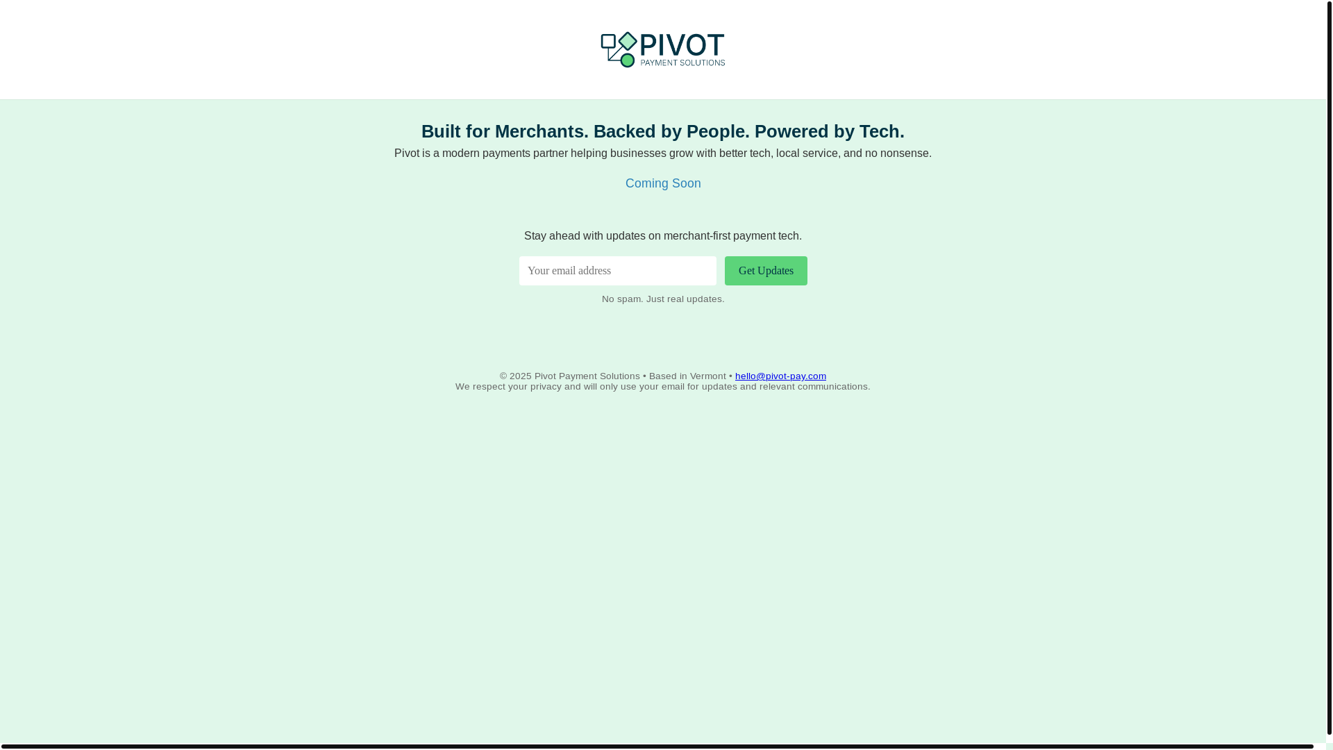website screenshot of https://pivot-coming-soon.pages.dev/