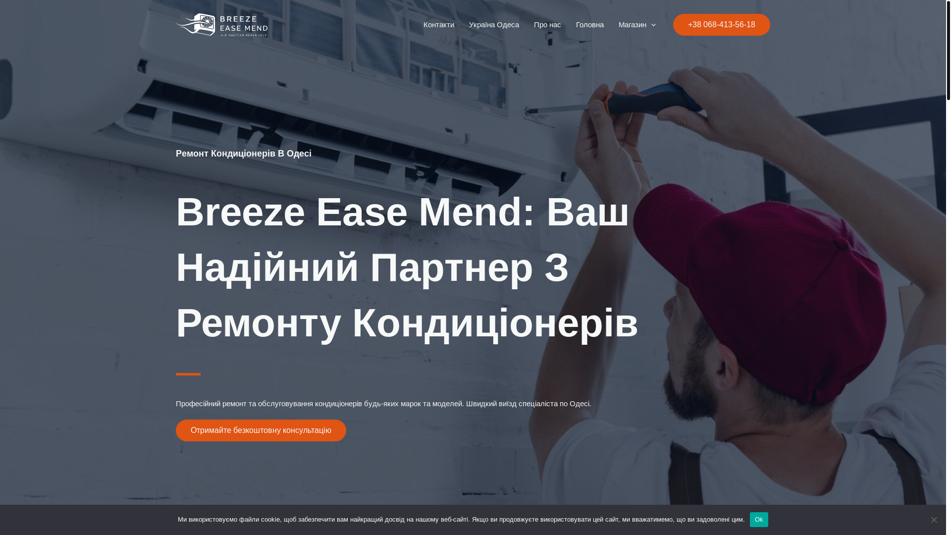 website screenshot of https://cleanaircontrol.space/