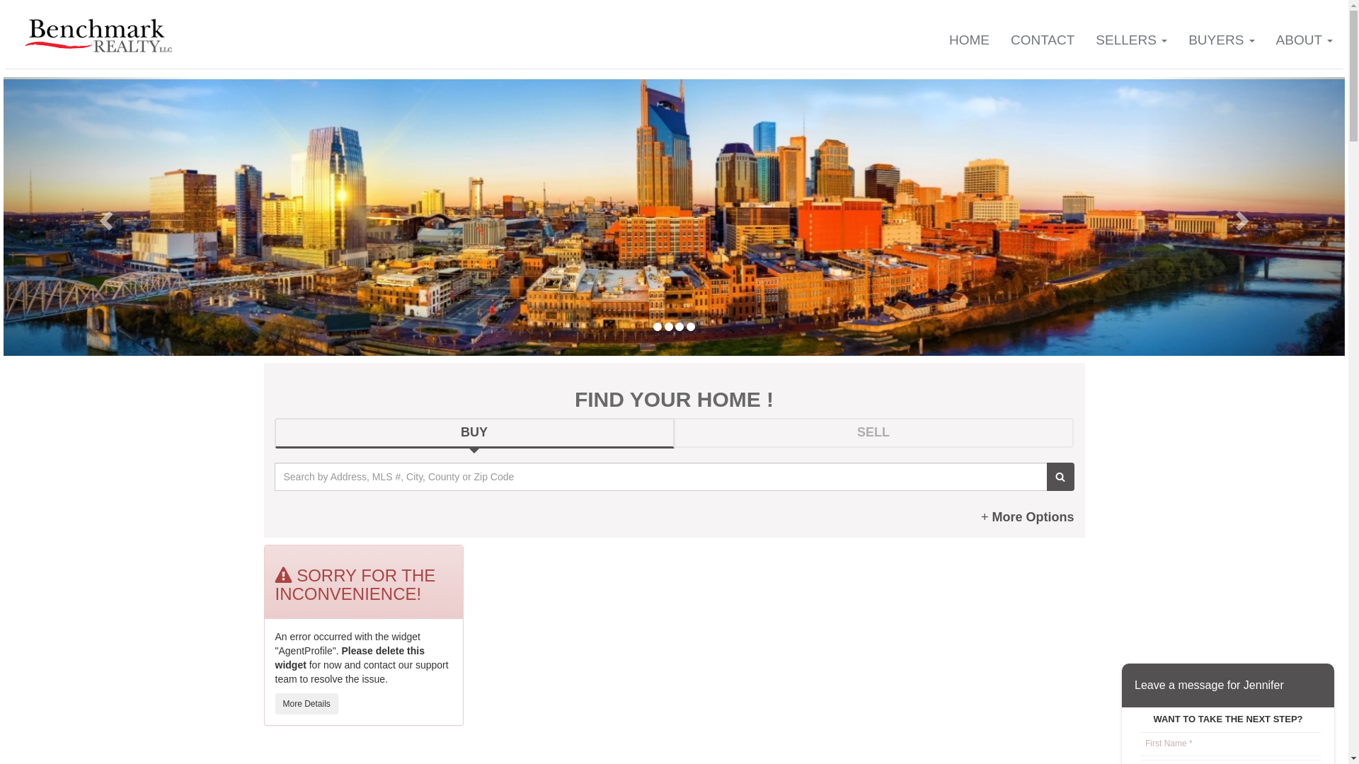website screenshot of https://jenniferstonerealty.com/