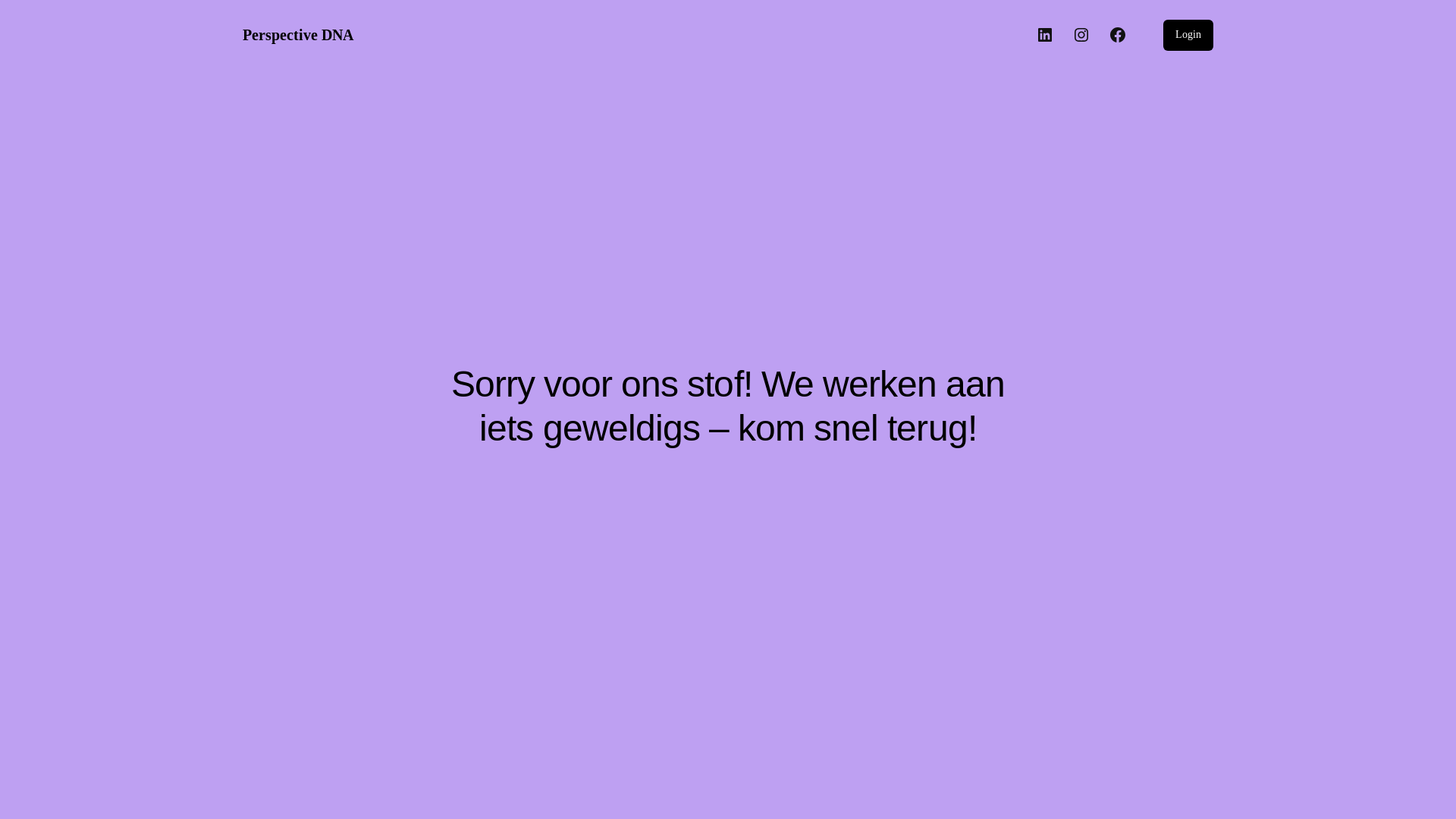 website screenshot of https://perspectivedna.nl/