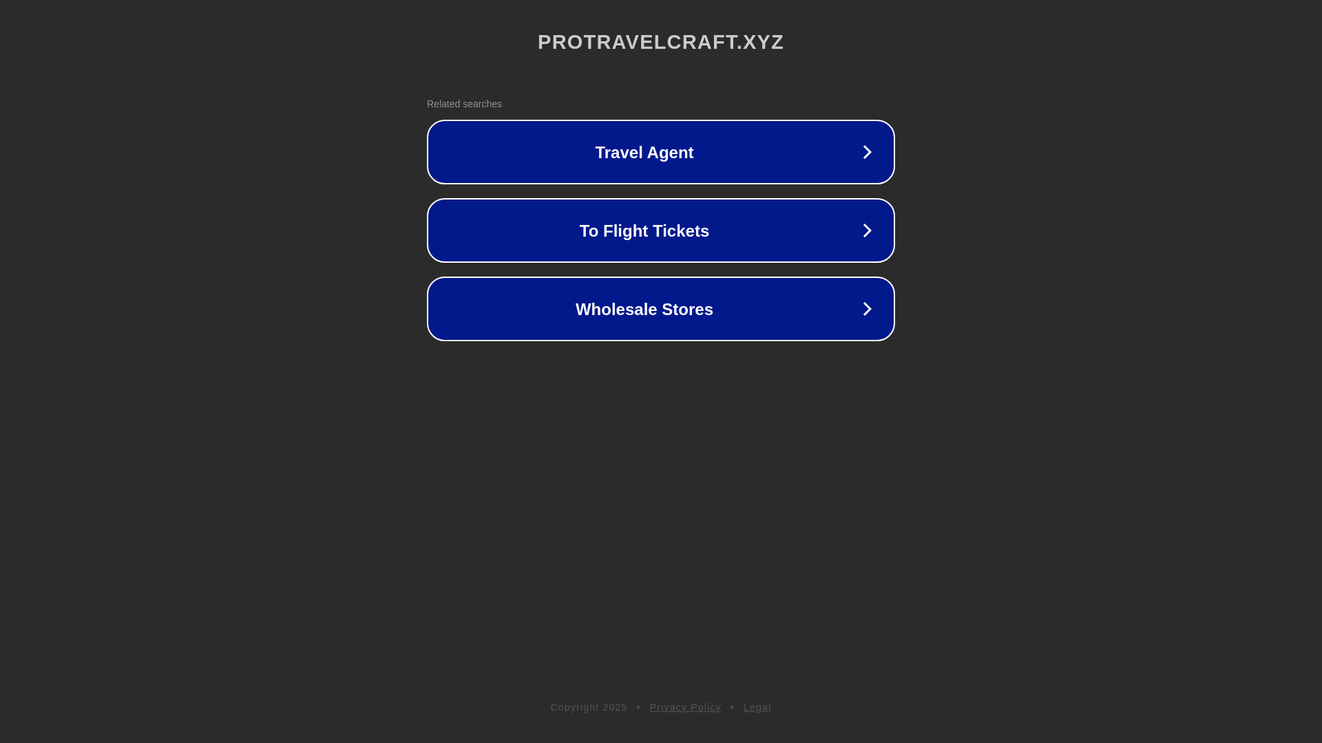 website screenshot of https://protravelcraft.xyz/