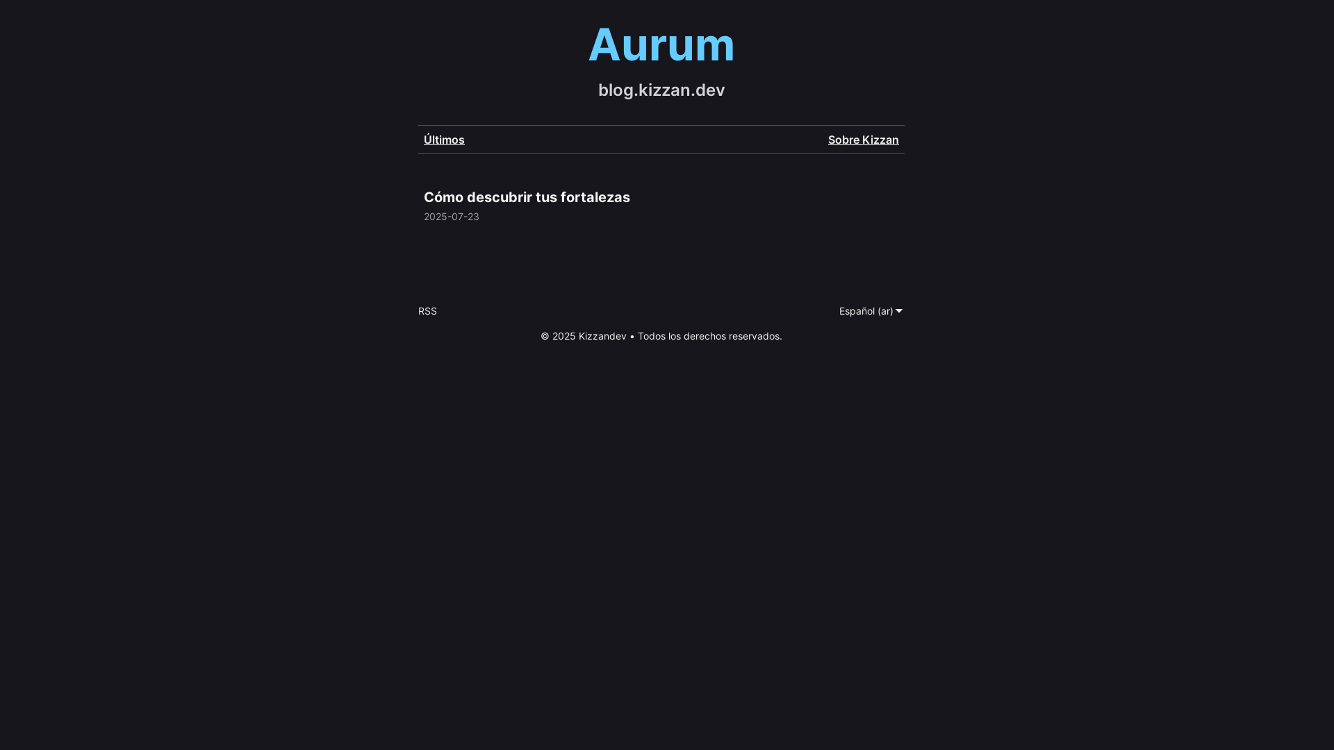 website screenshot of https://kizzan-blog.pages.dev/