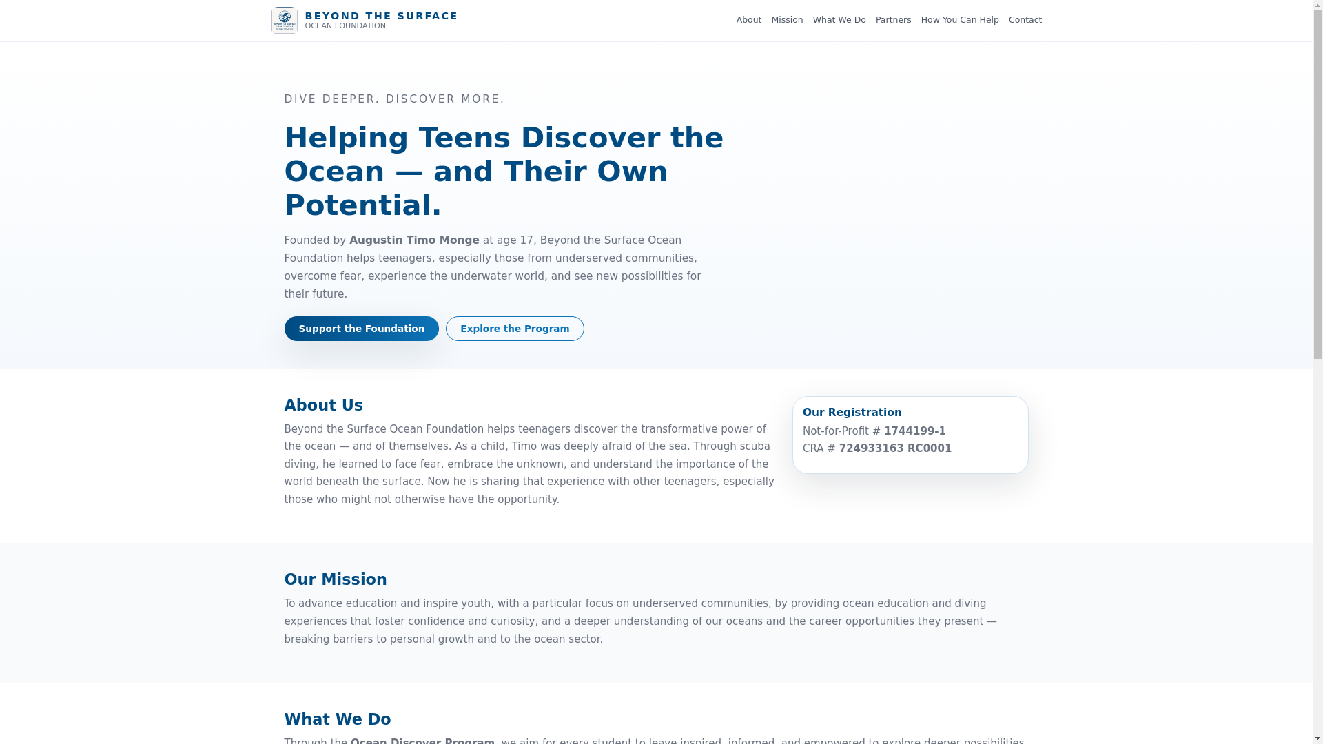 website screenshot of https://beyond-the-surface.pages.dev/
