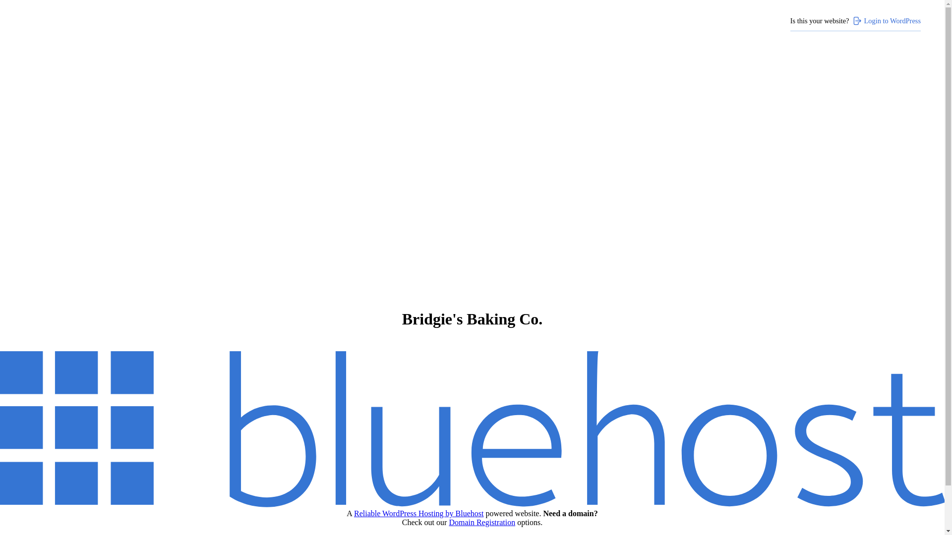 website screenshot of https://bridgiesbaking.com/