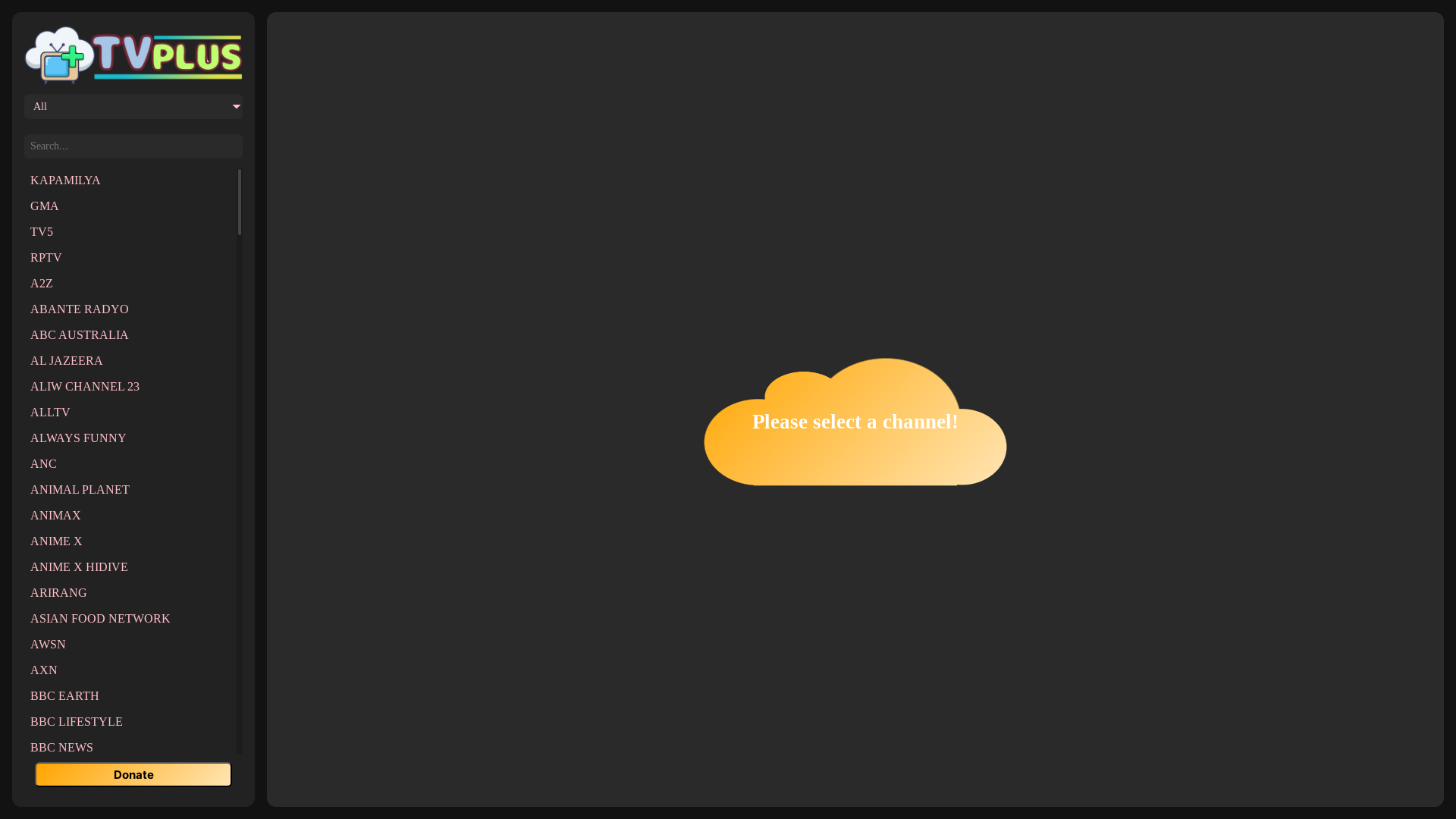 website screenshot of https://tvflare.pages.dev/
