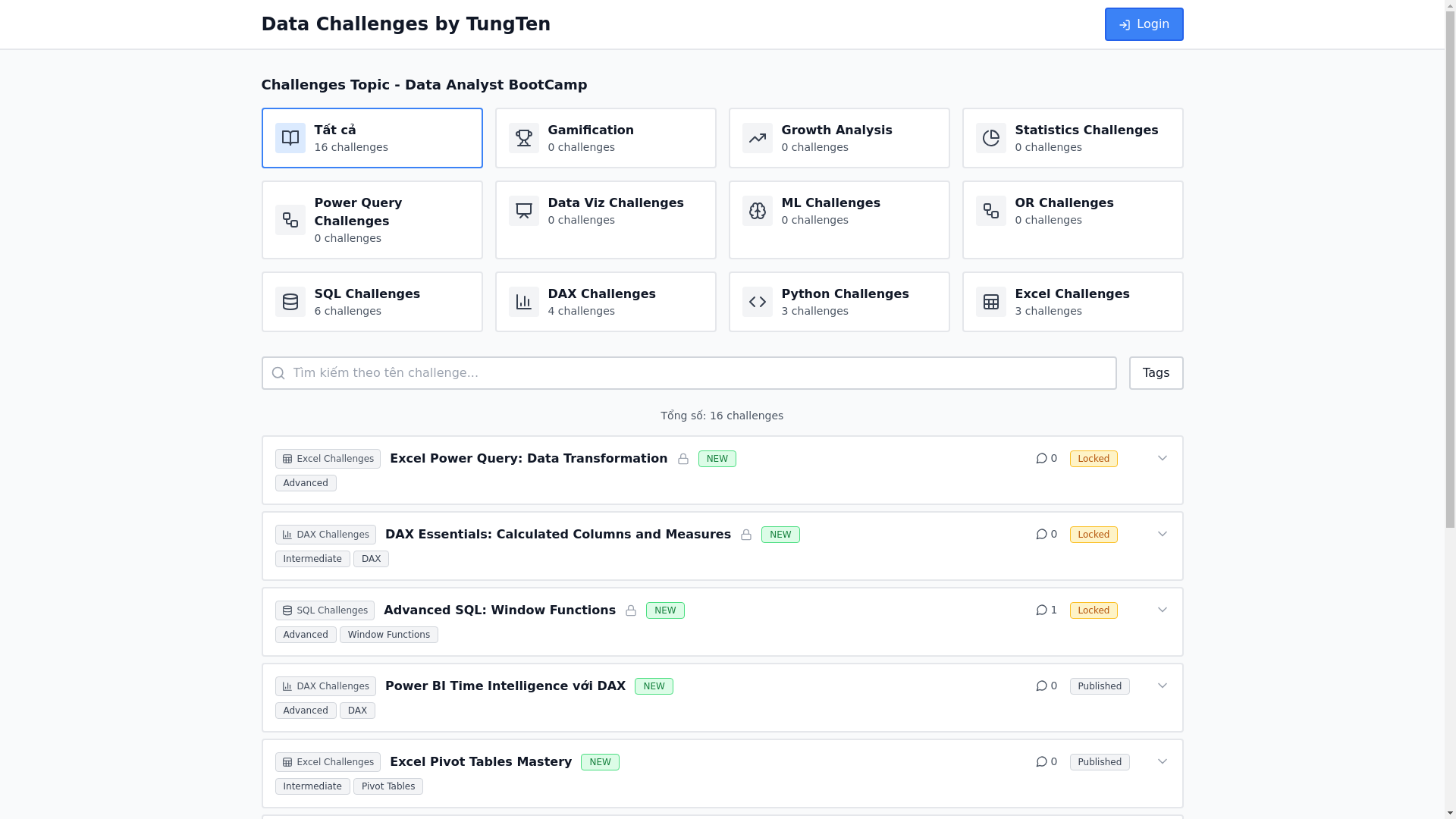 website screenshot of https://datacases.top/