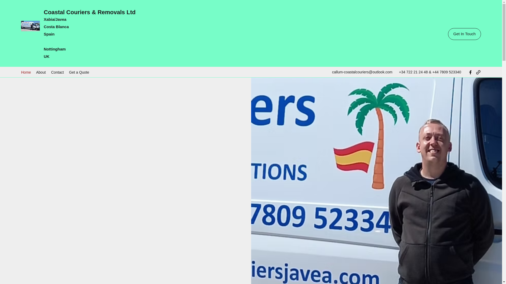 website screenshot of https://coastalmoversjavea.com/